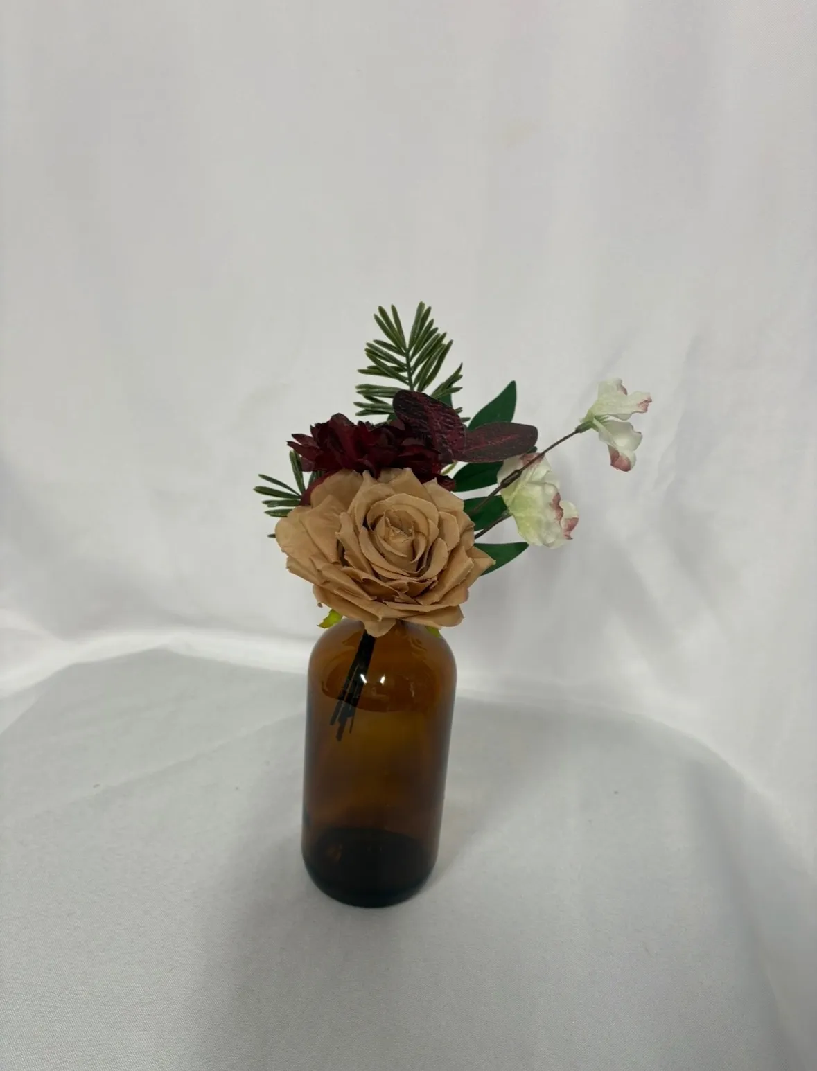 Burgundy Fall Premade Floral Vase Medium 1