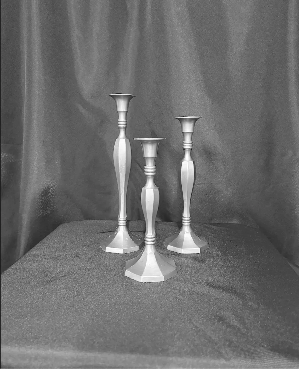 Silver Taper (Set of 3)