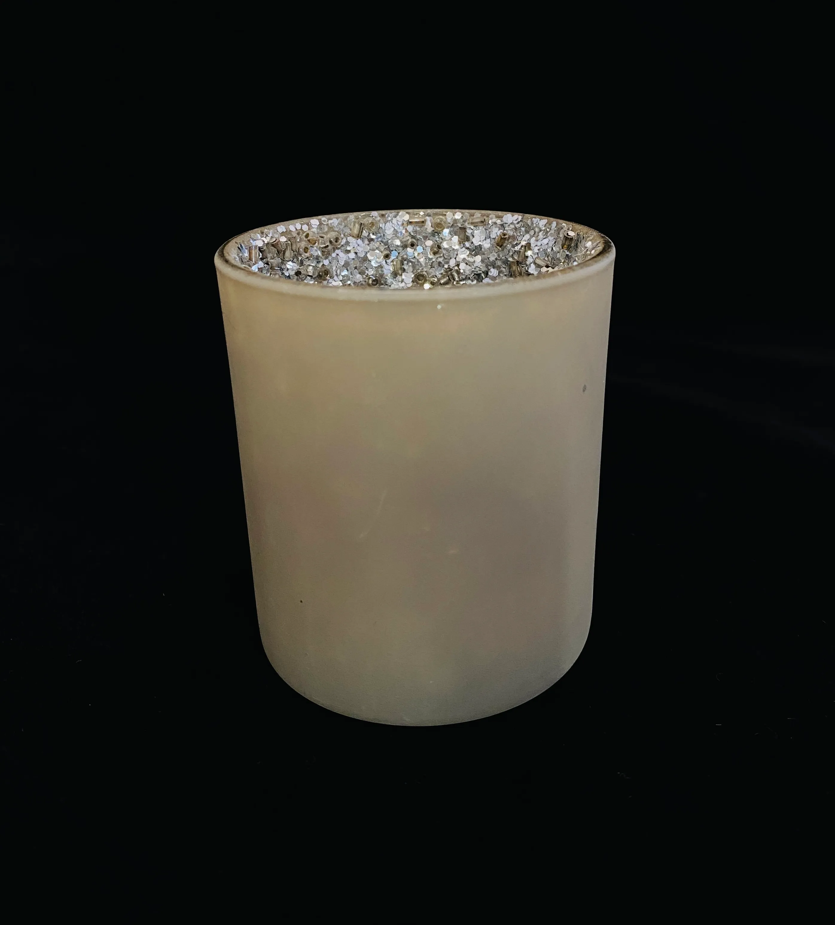 Dark Gray with Silver Votive