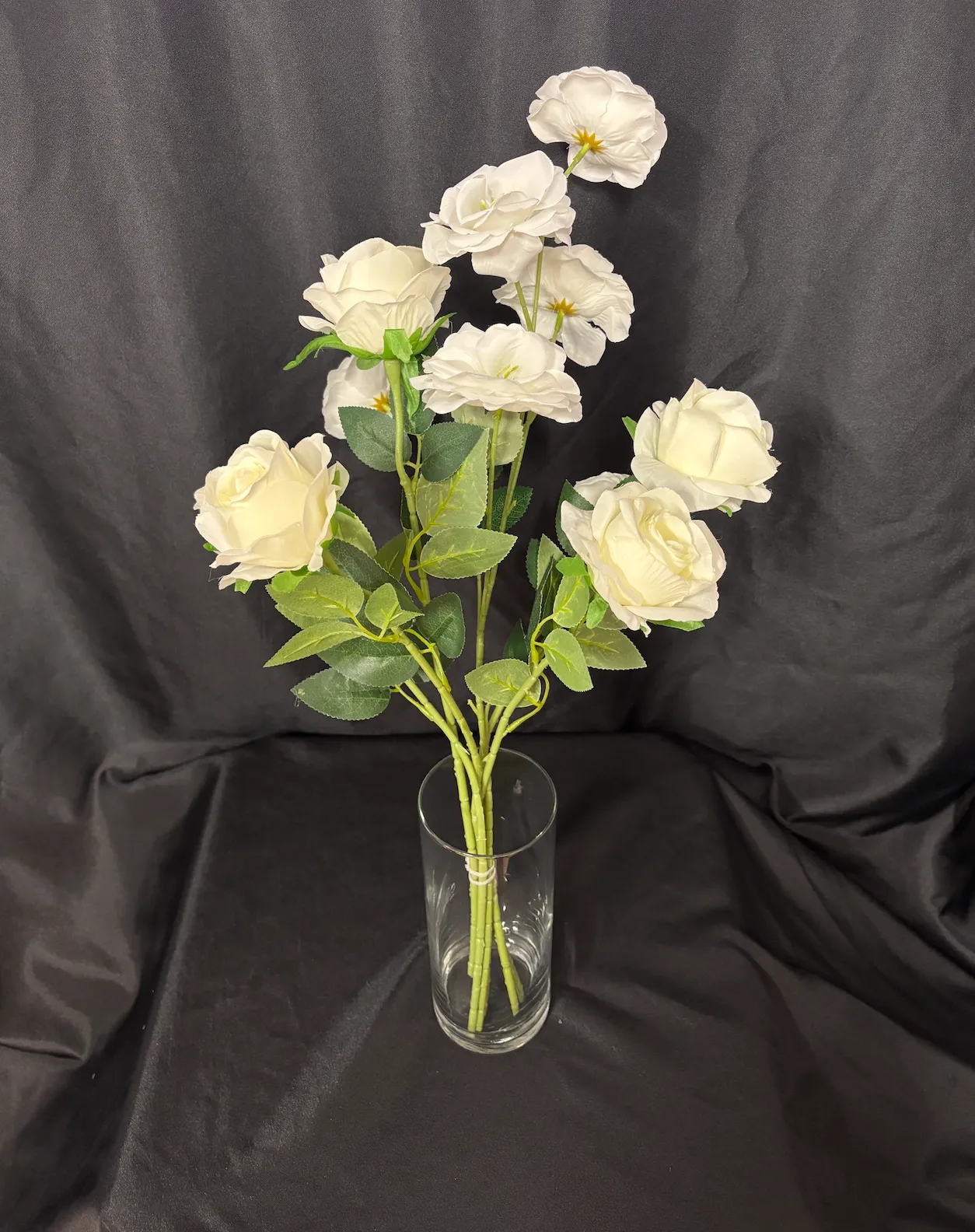 White Premade Modern Vase  Arrangement 3