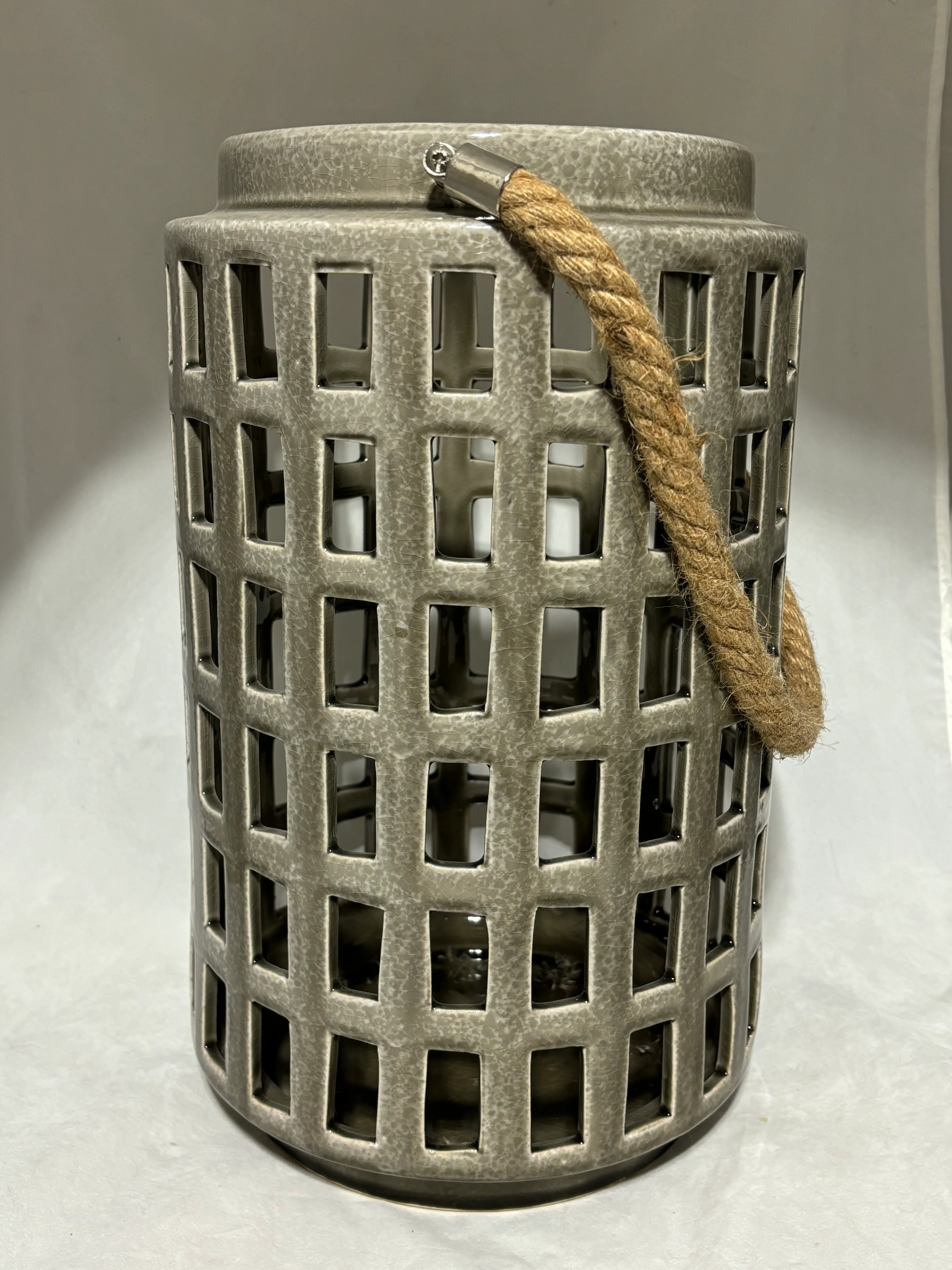 Tan Ceramic Lantern 1