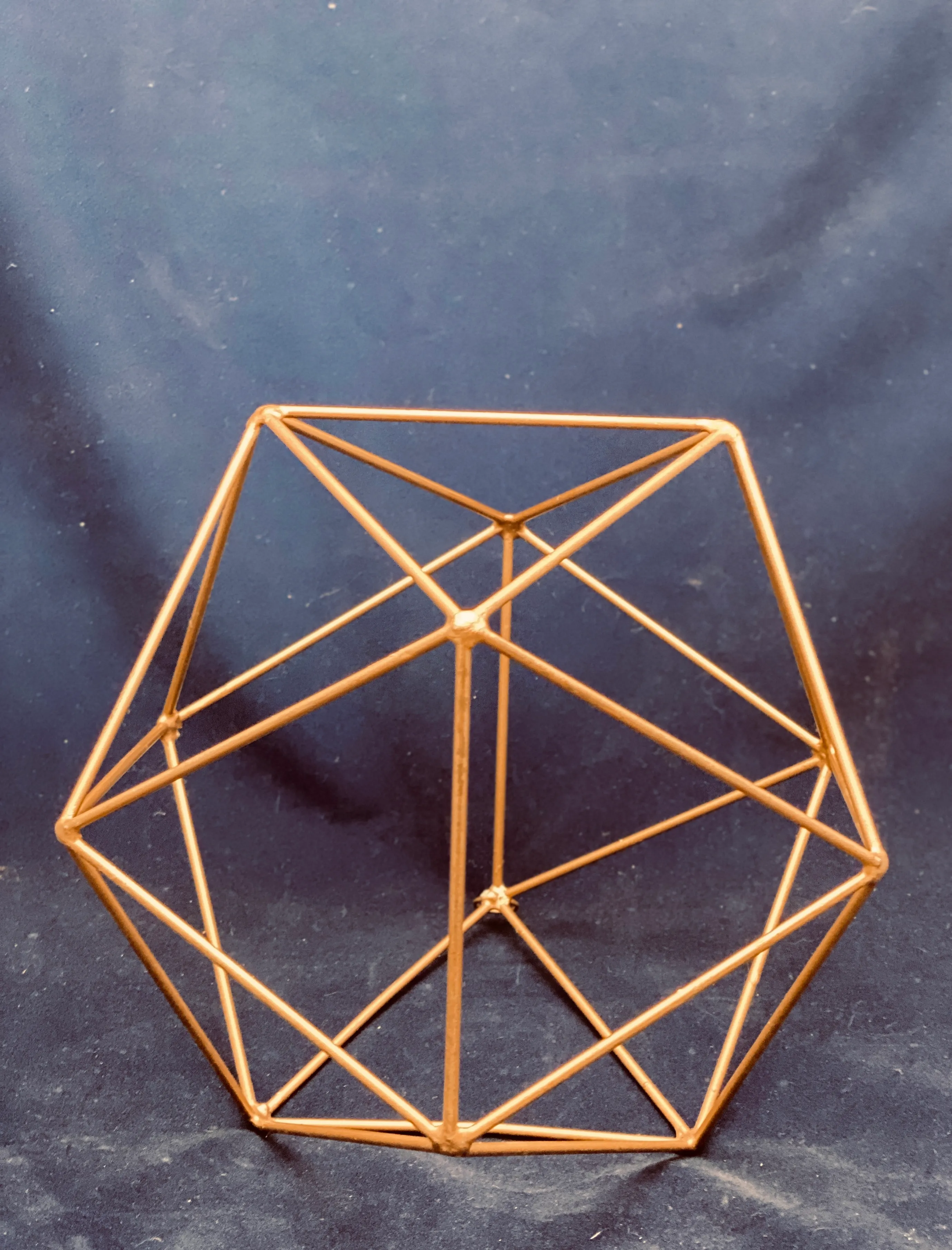 Gold Geometric Prism 
