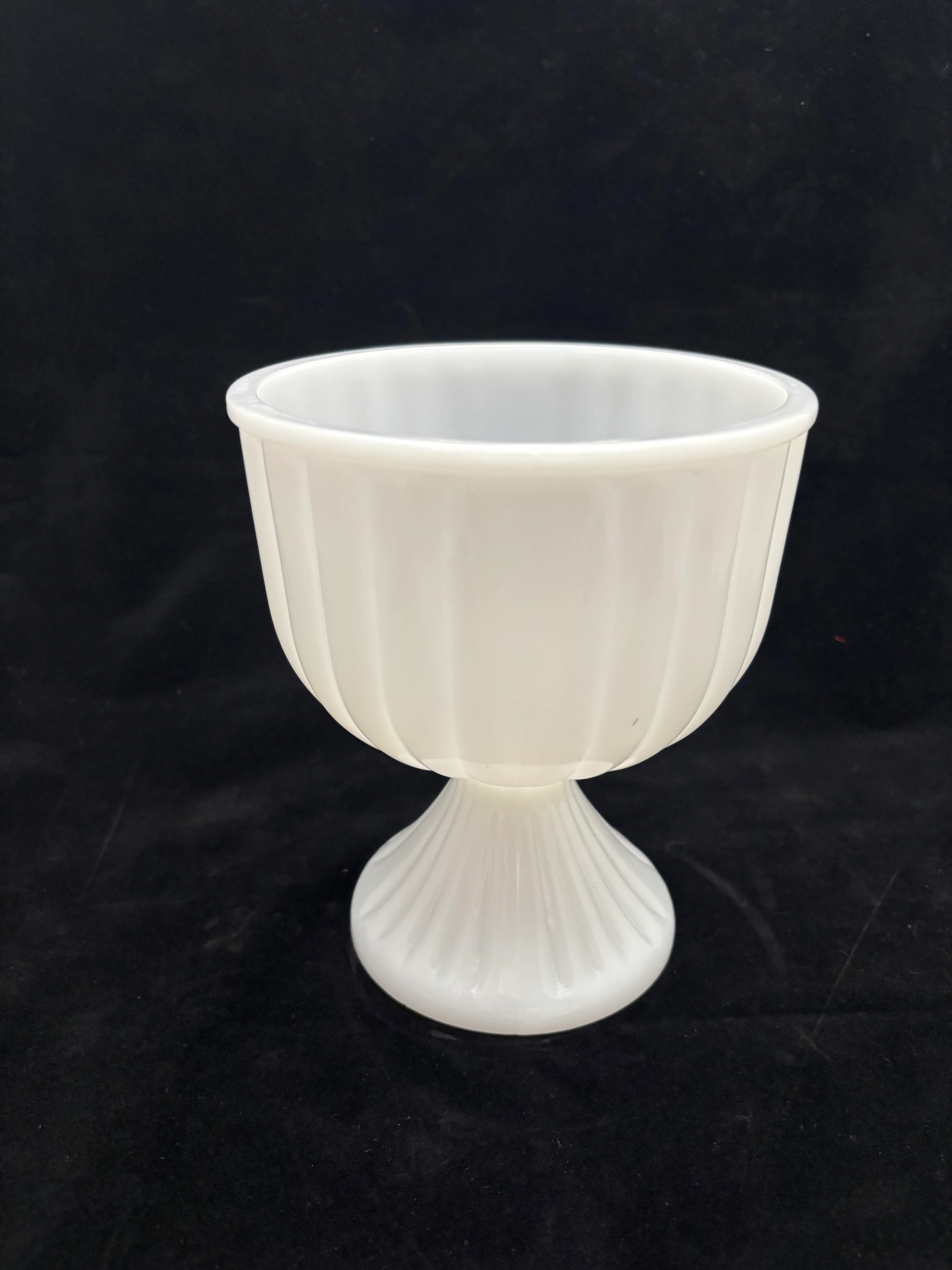 Milk Glass Medium Candy Dish Vase 2