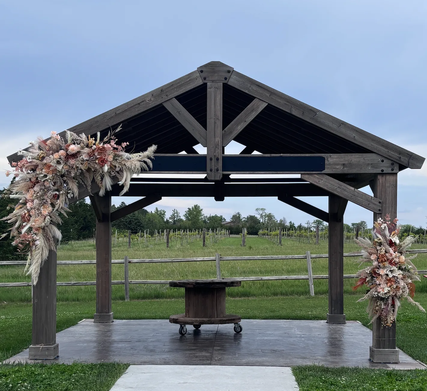 Terracotta Boho 2 Piece Premade Floral Arch Swag 