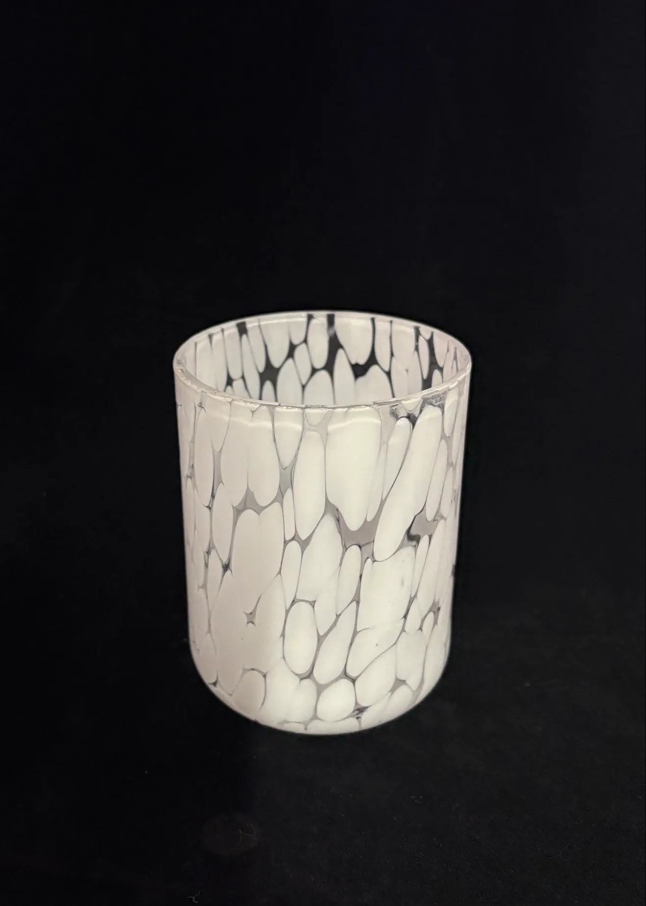 4 in Speckled White Vase