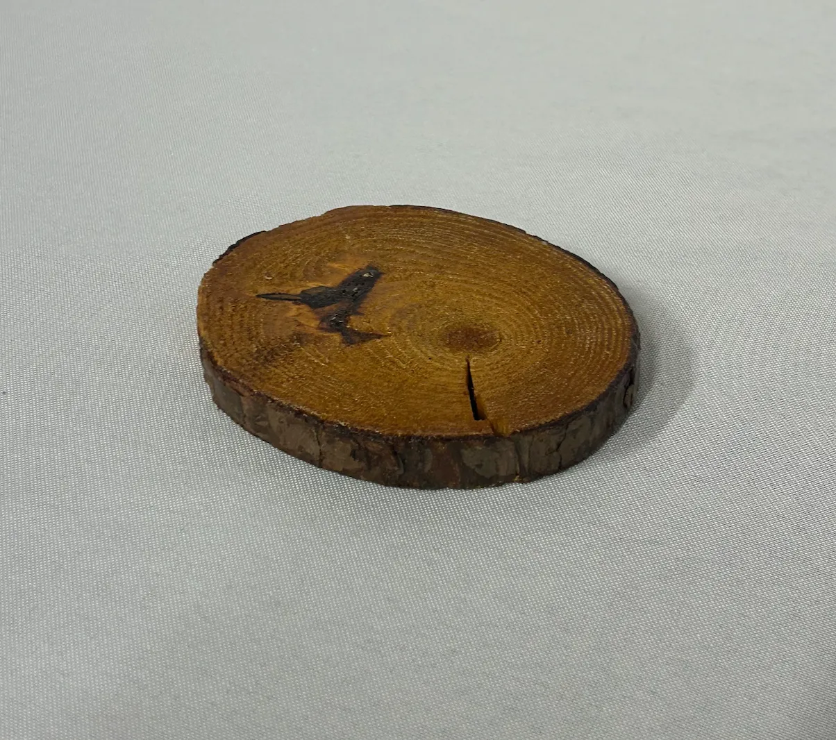 Small Wood Slab Centerpiece