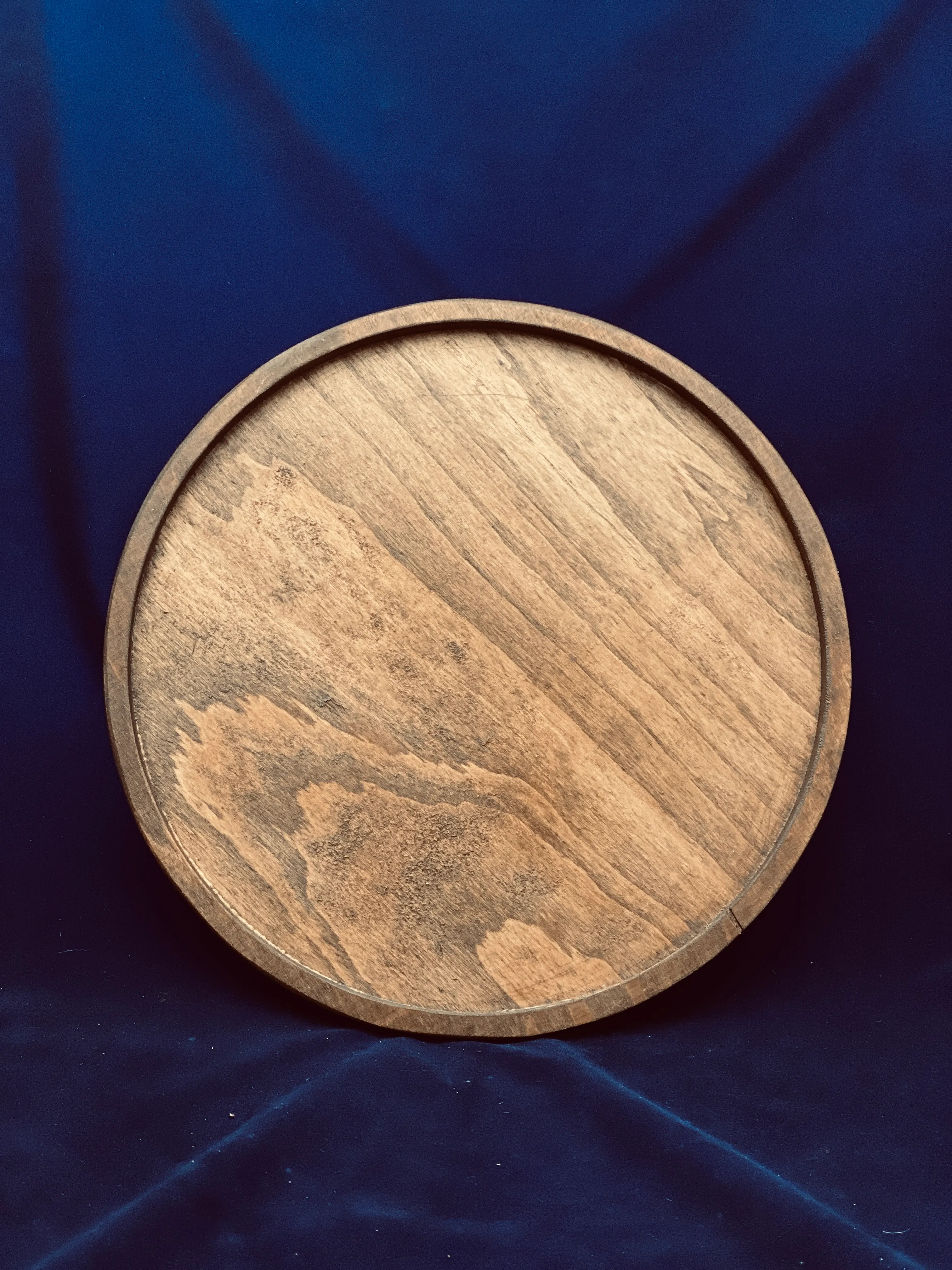 13-15.5 Inch Round Wood Flat Centerpiece (Set of 9) 