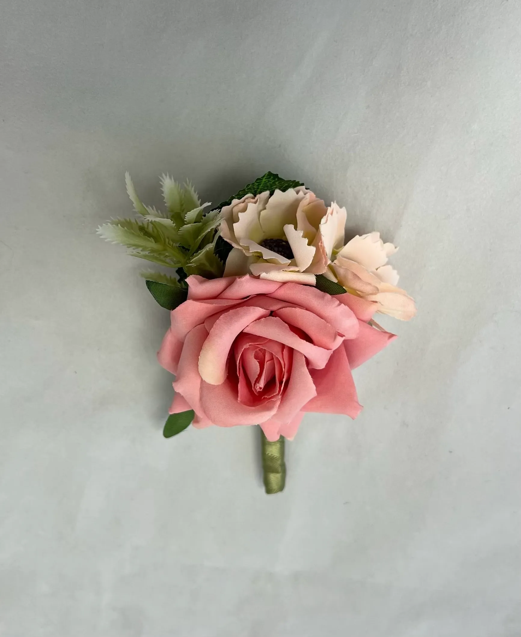 Pink Rose Boutonnière NR