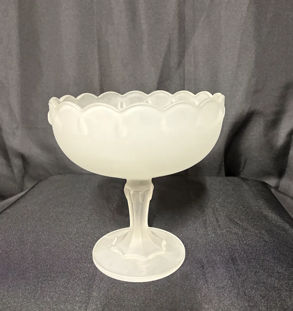 Frosted Candy Dish Large 