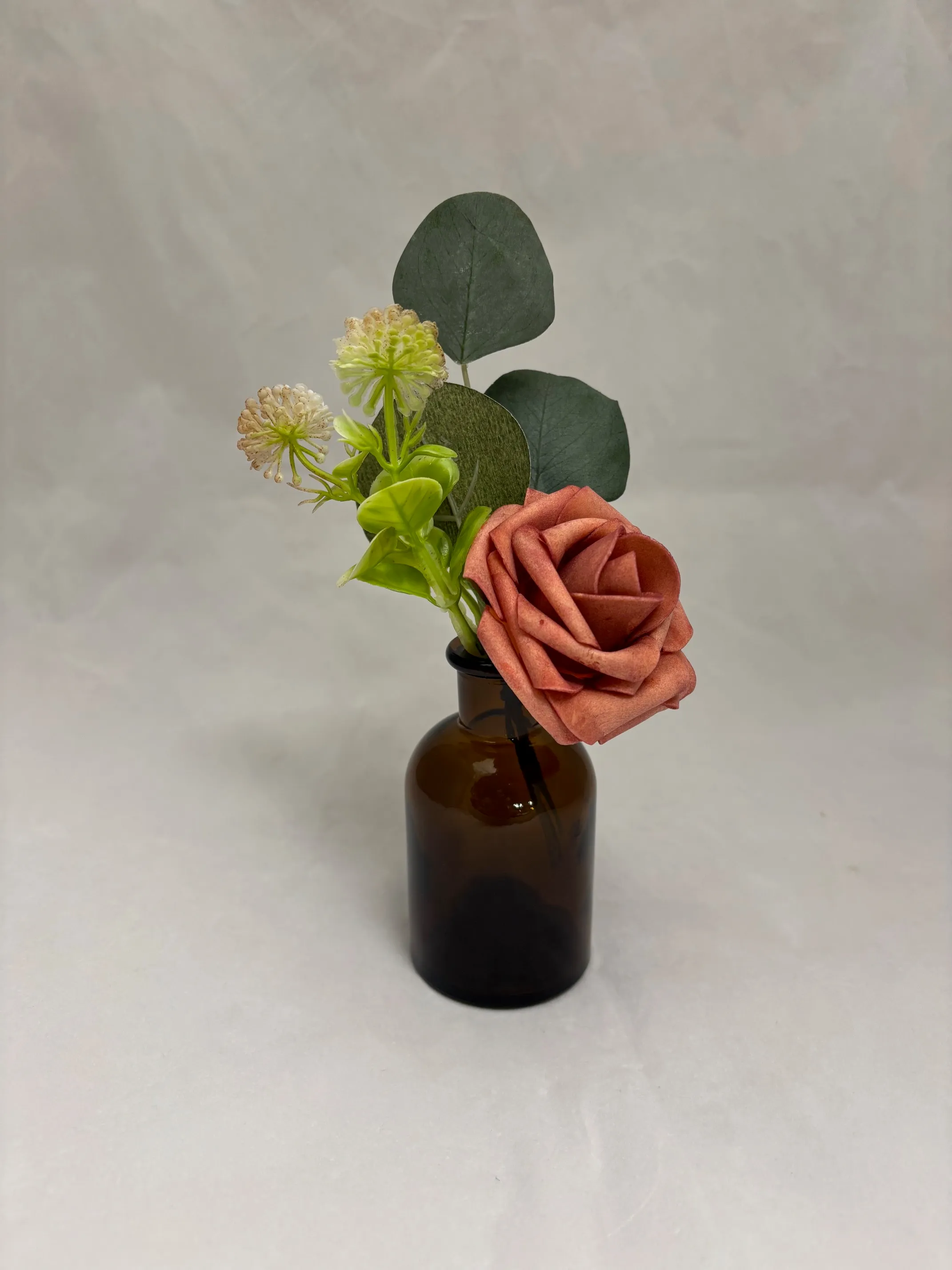 Cinnamon Spice Premade Floral Small Vase 3