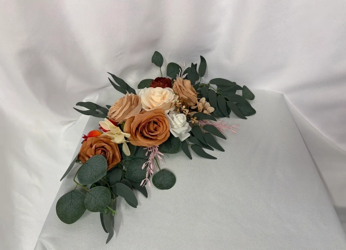 Terracotta 2pc Floral Sign Swag 