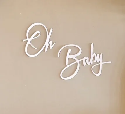 Oh Baby Wood Sign 