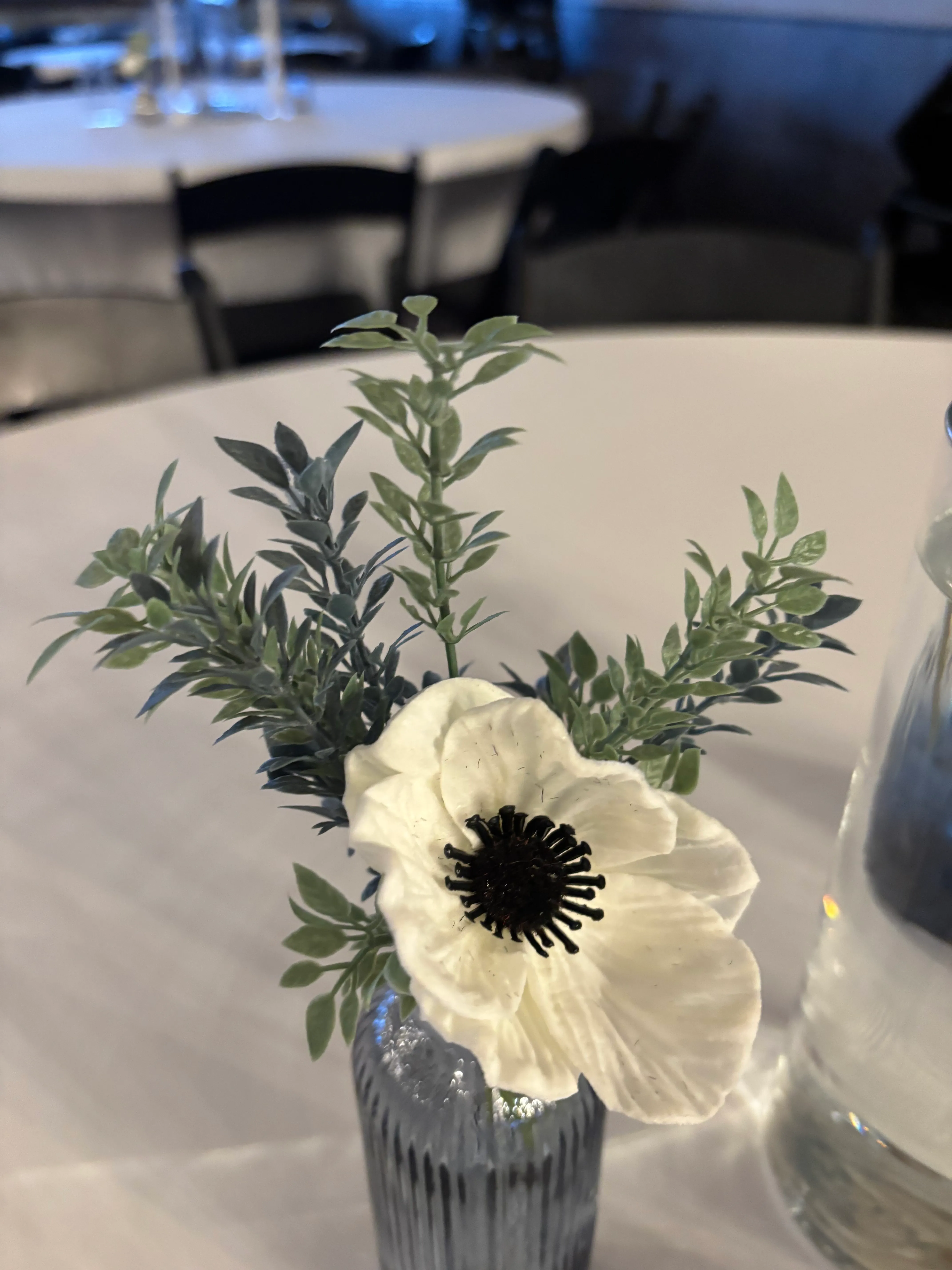 Blue Premade Floral Small Vase 3