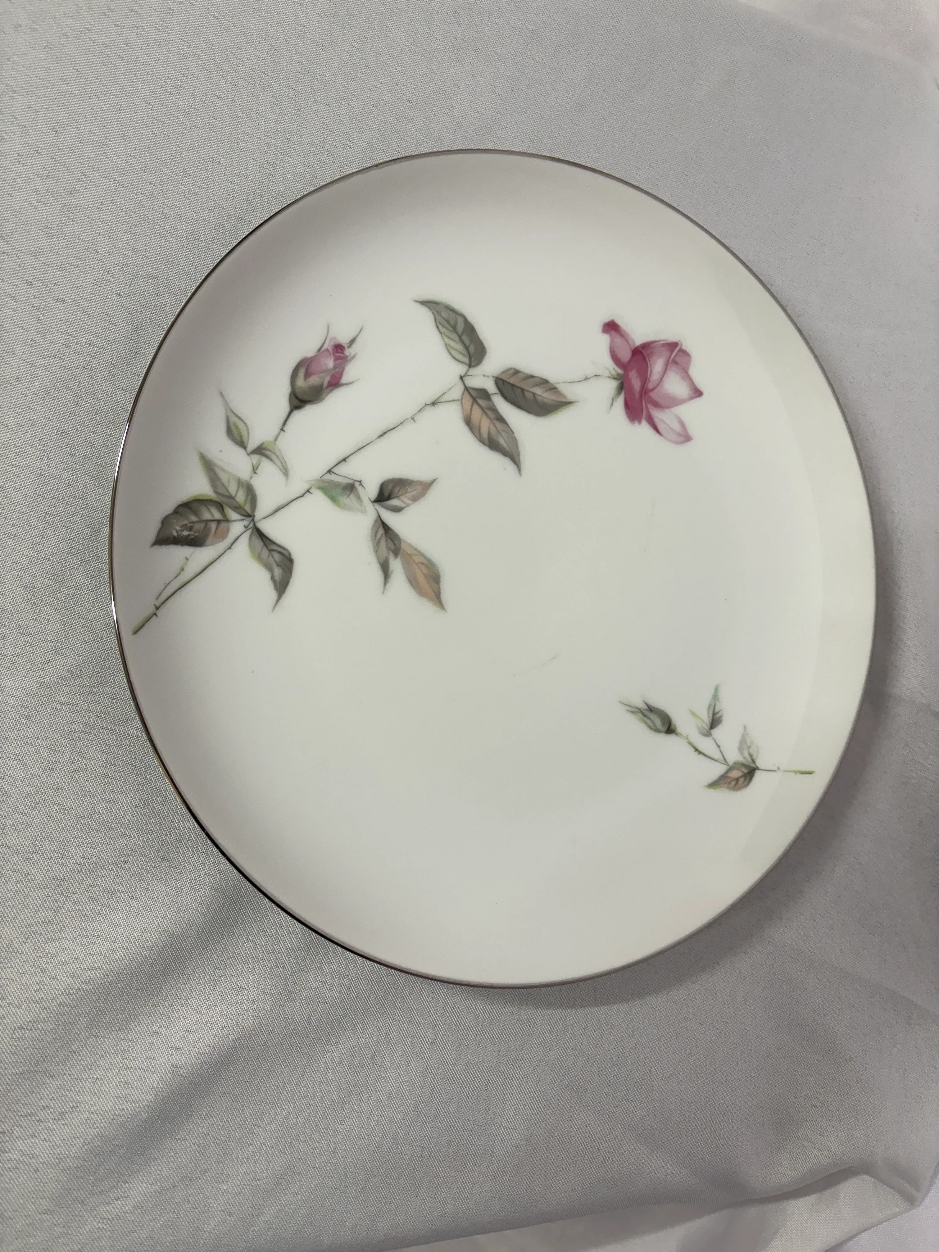Plate- Rose Design 