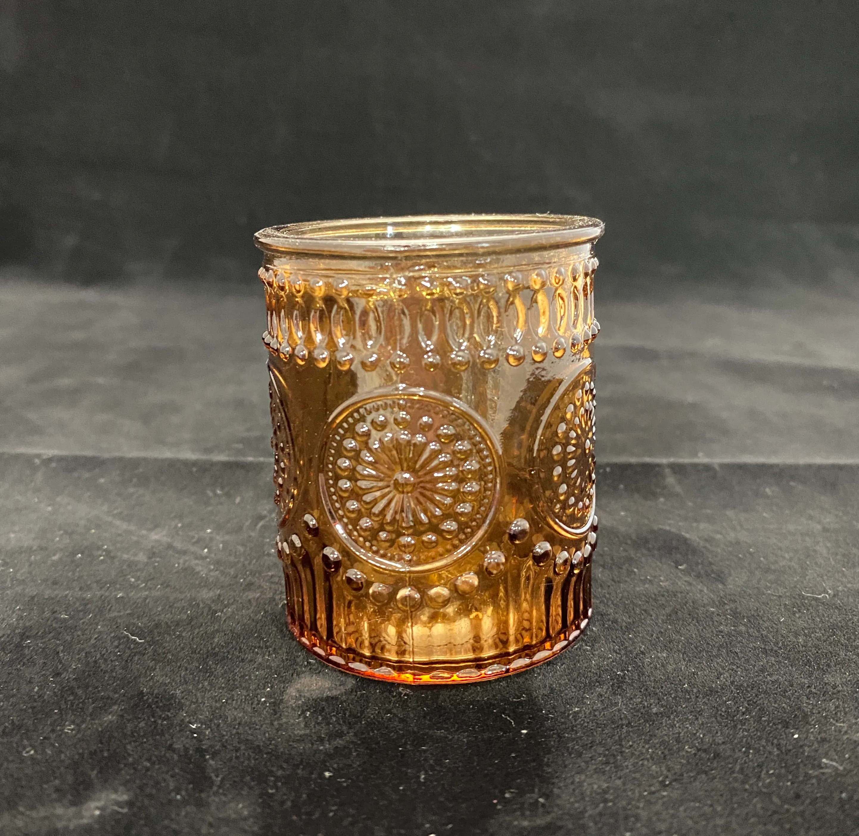 Amber Circle Votive 