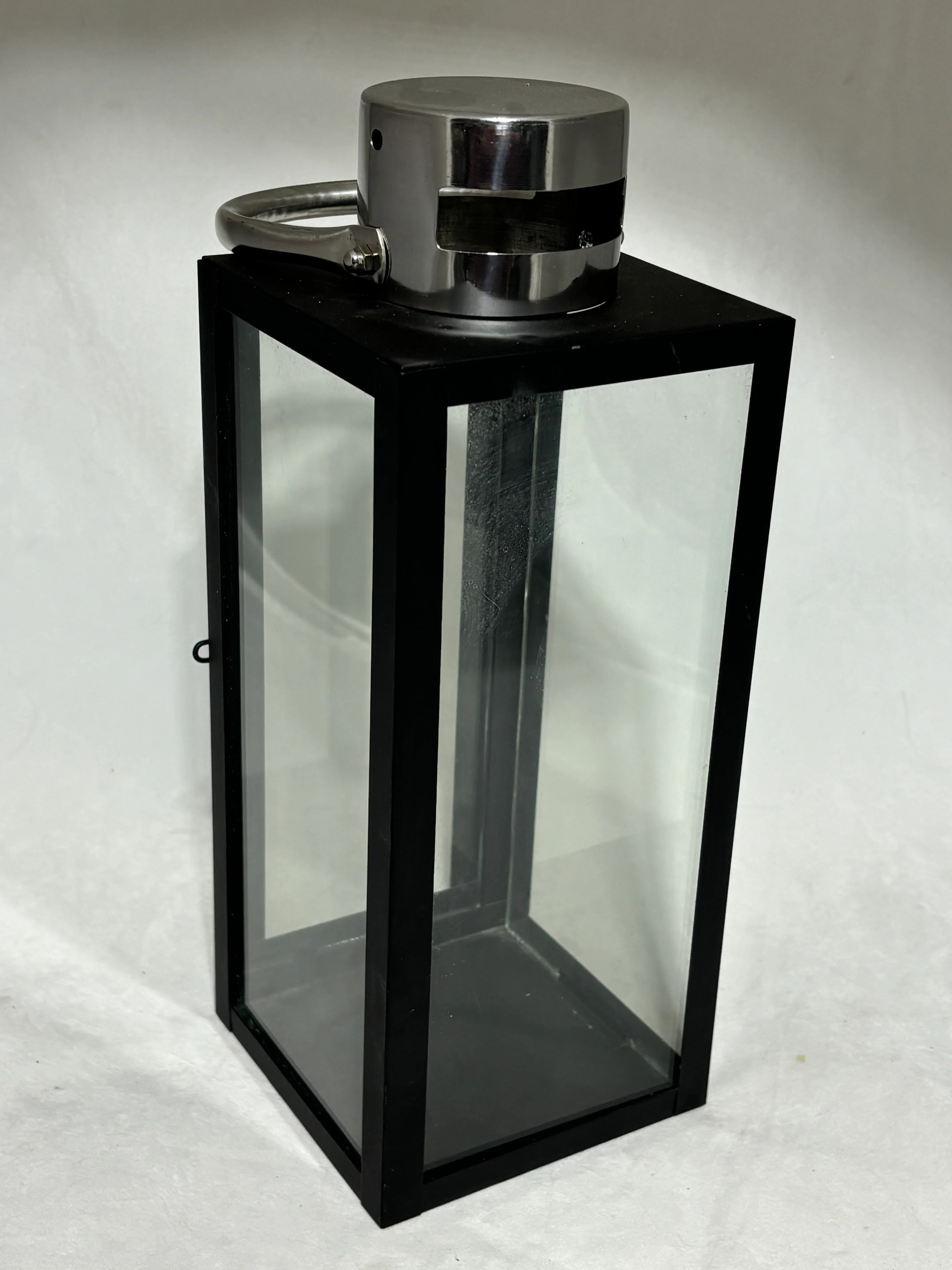 Black and Silver Modern Lantern 