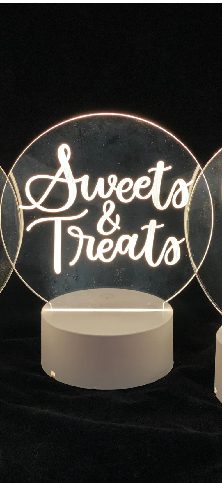 Lighted Acrylic Sweets & Treats Sign 