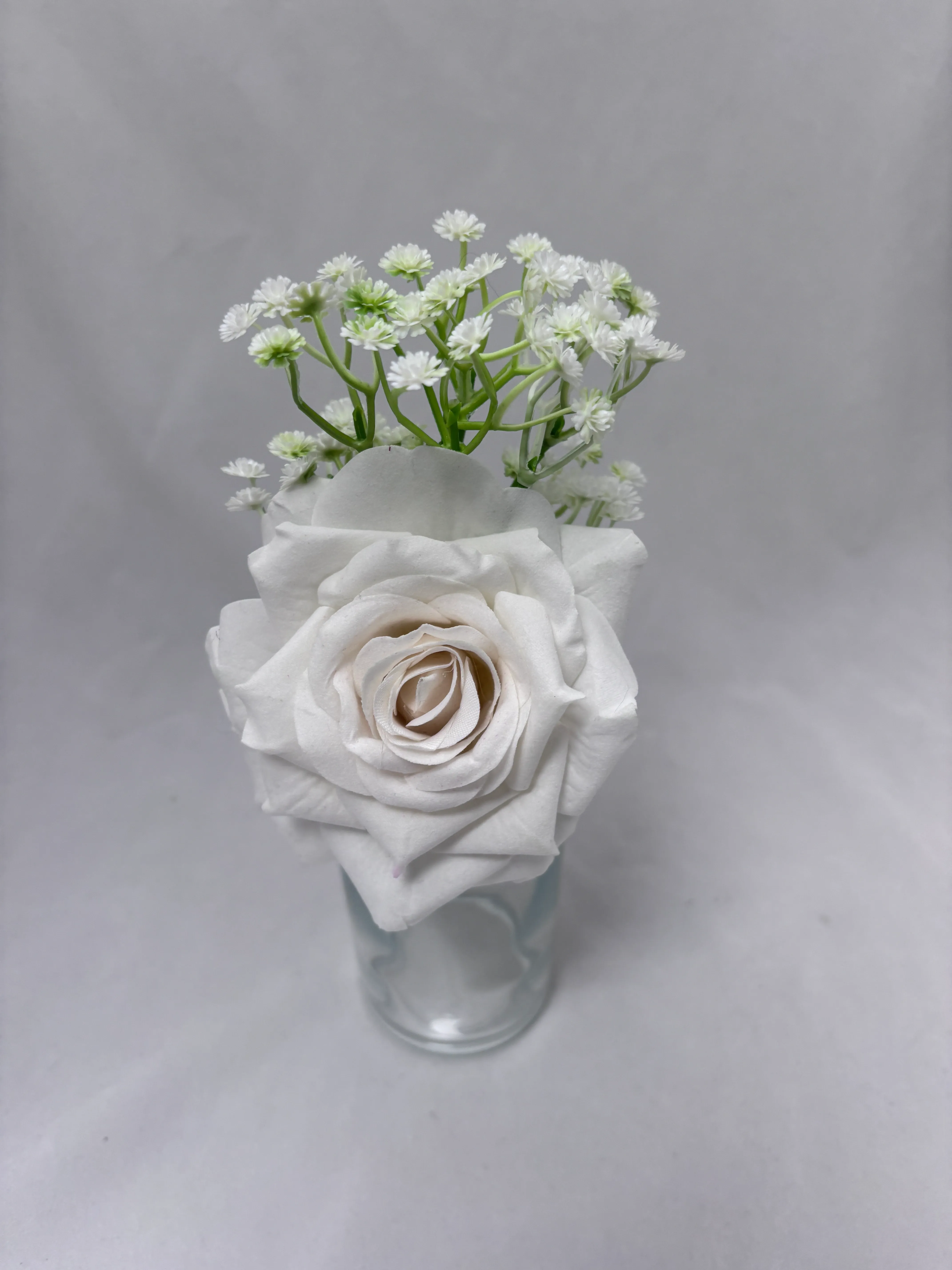 White & Babies Breath Premade Floral Medium 1