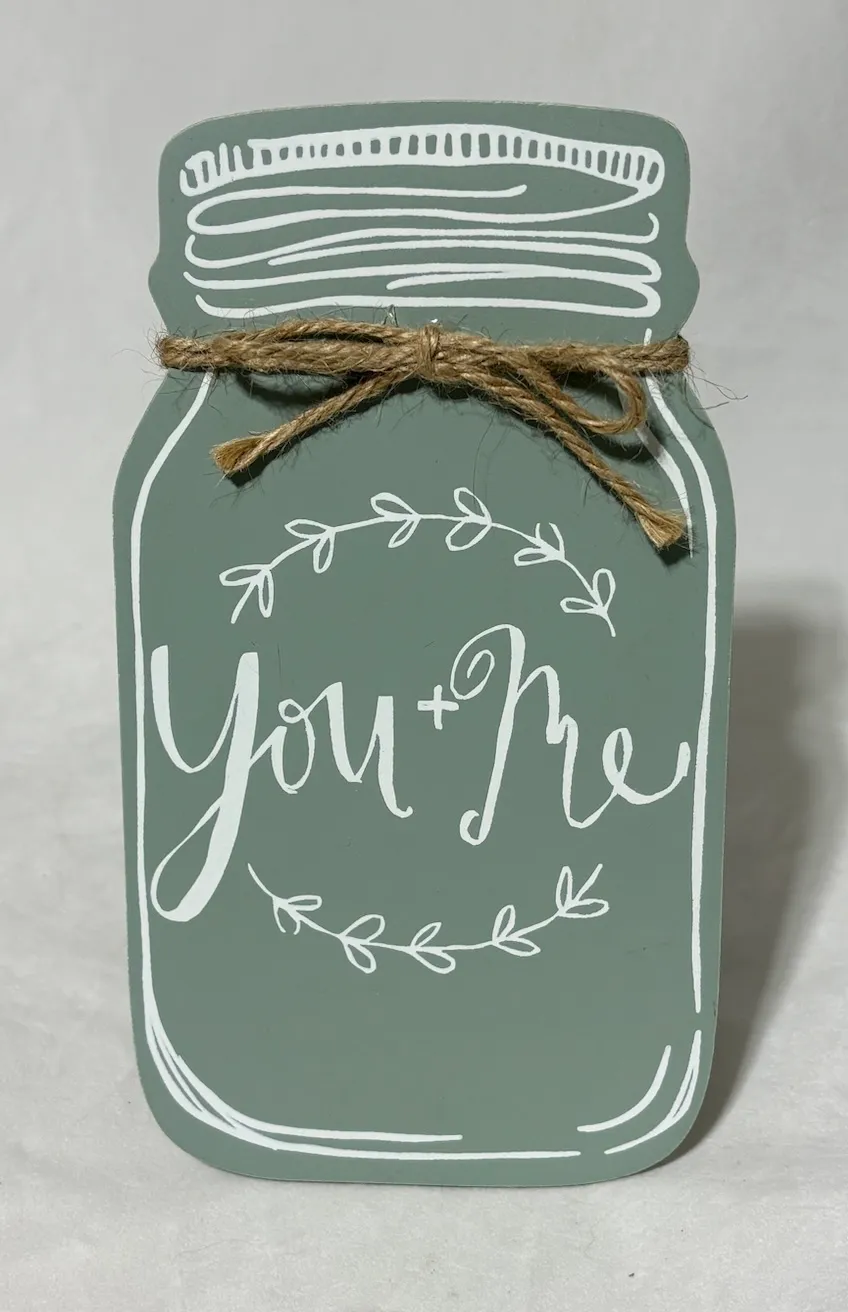 "You & Me" Jar Sign