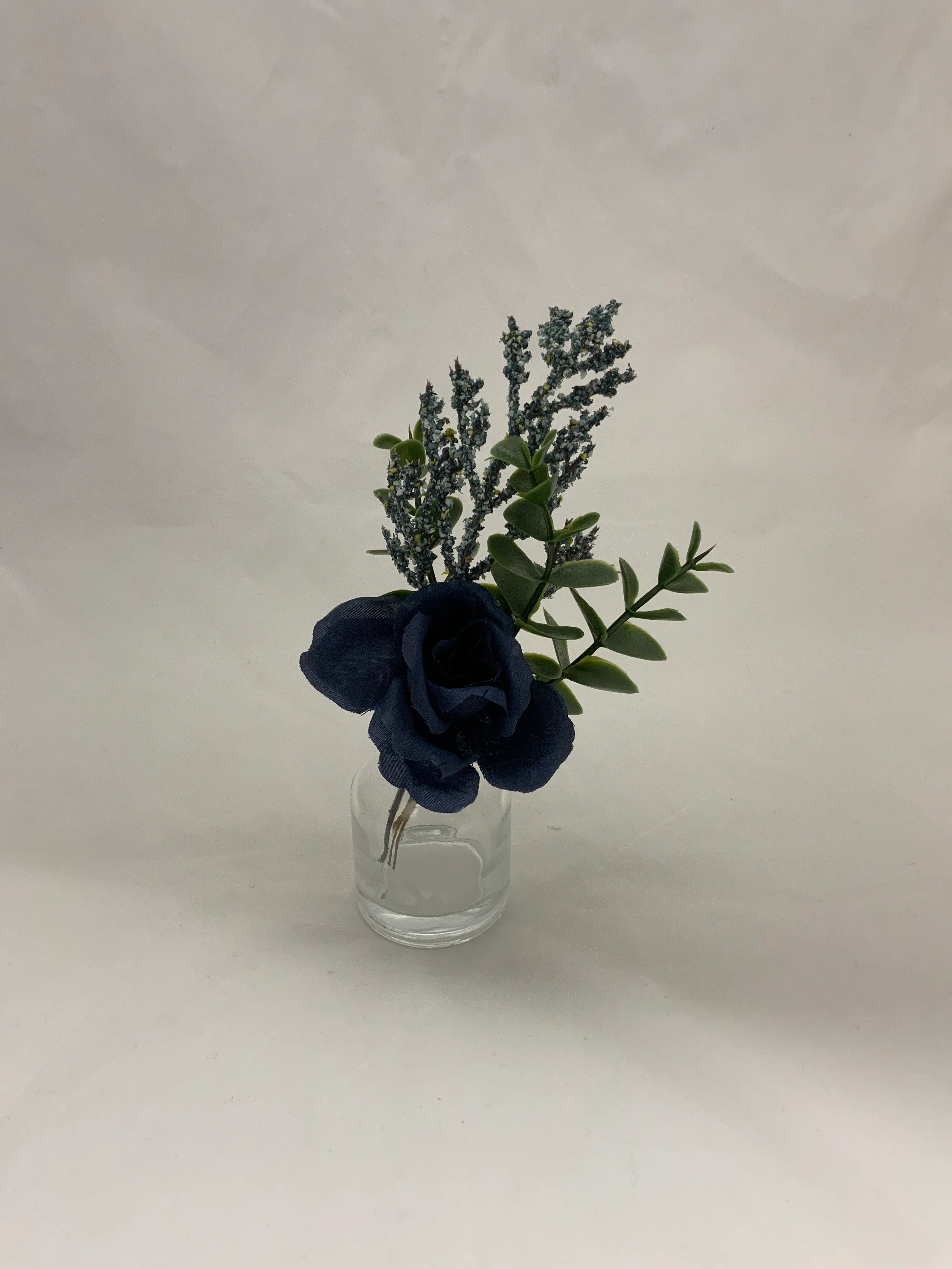 Blue Premade Floral Small Vase 6