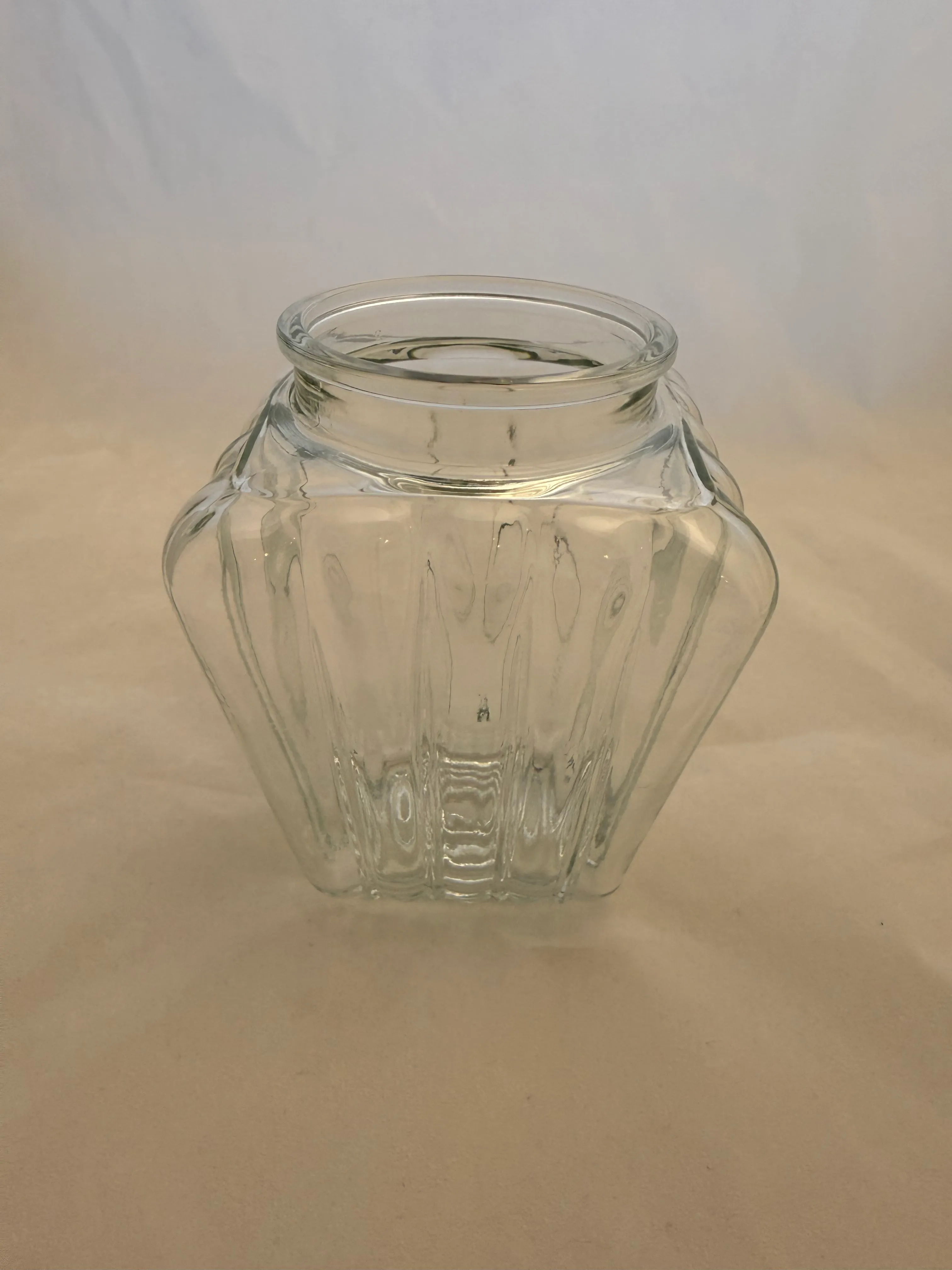 Clear Vintage Jar 1