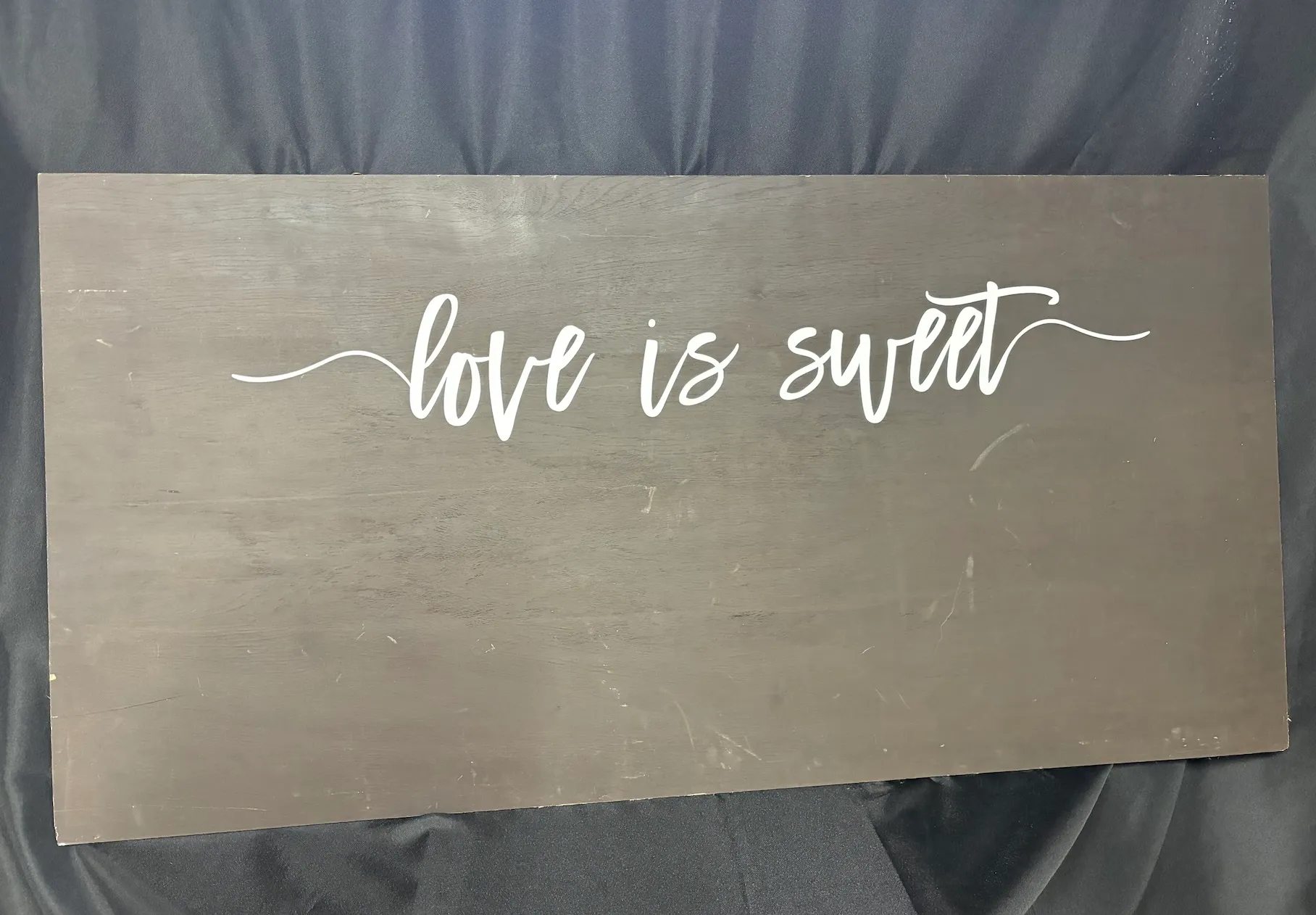 Brown "Love is Sweet" Sign