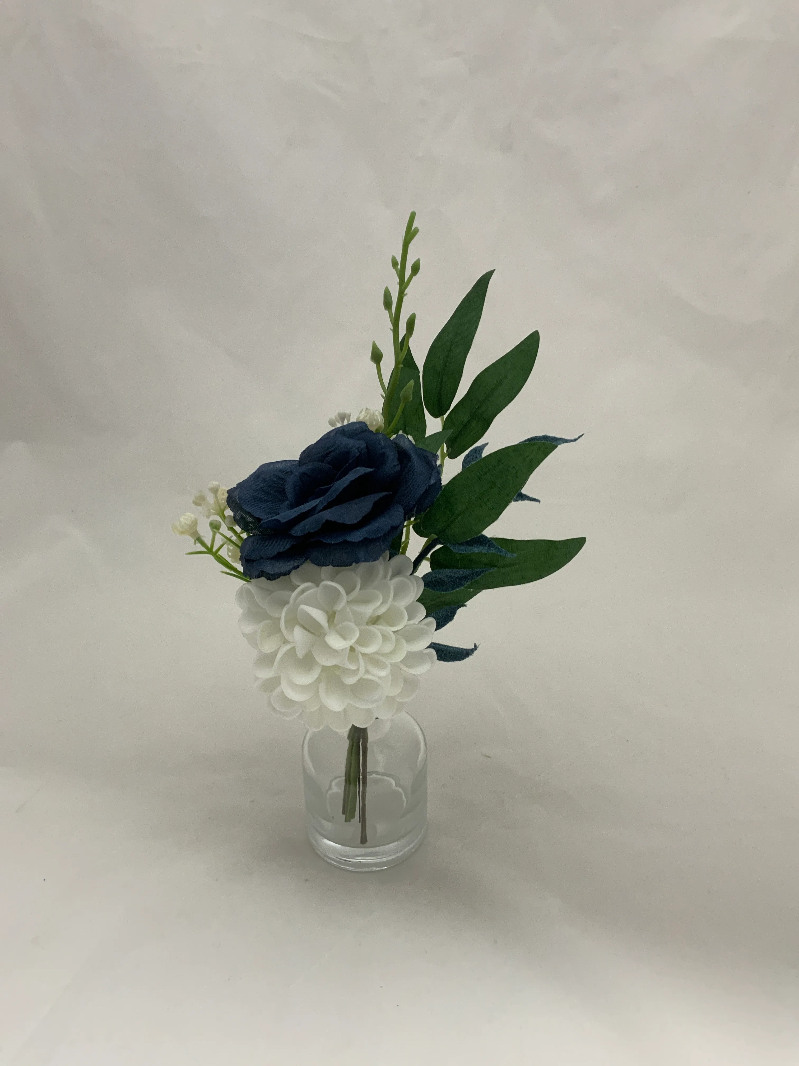 Blue Premade Floral Medium Vase 3