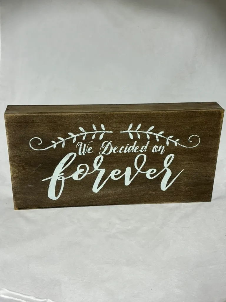 Rustic "Forever" Sign