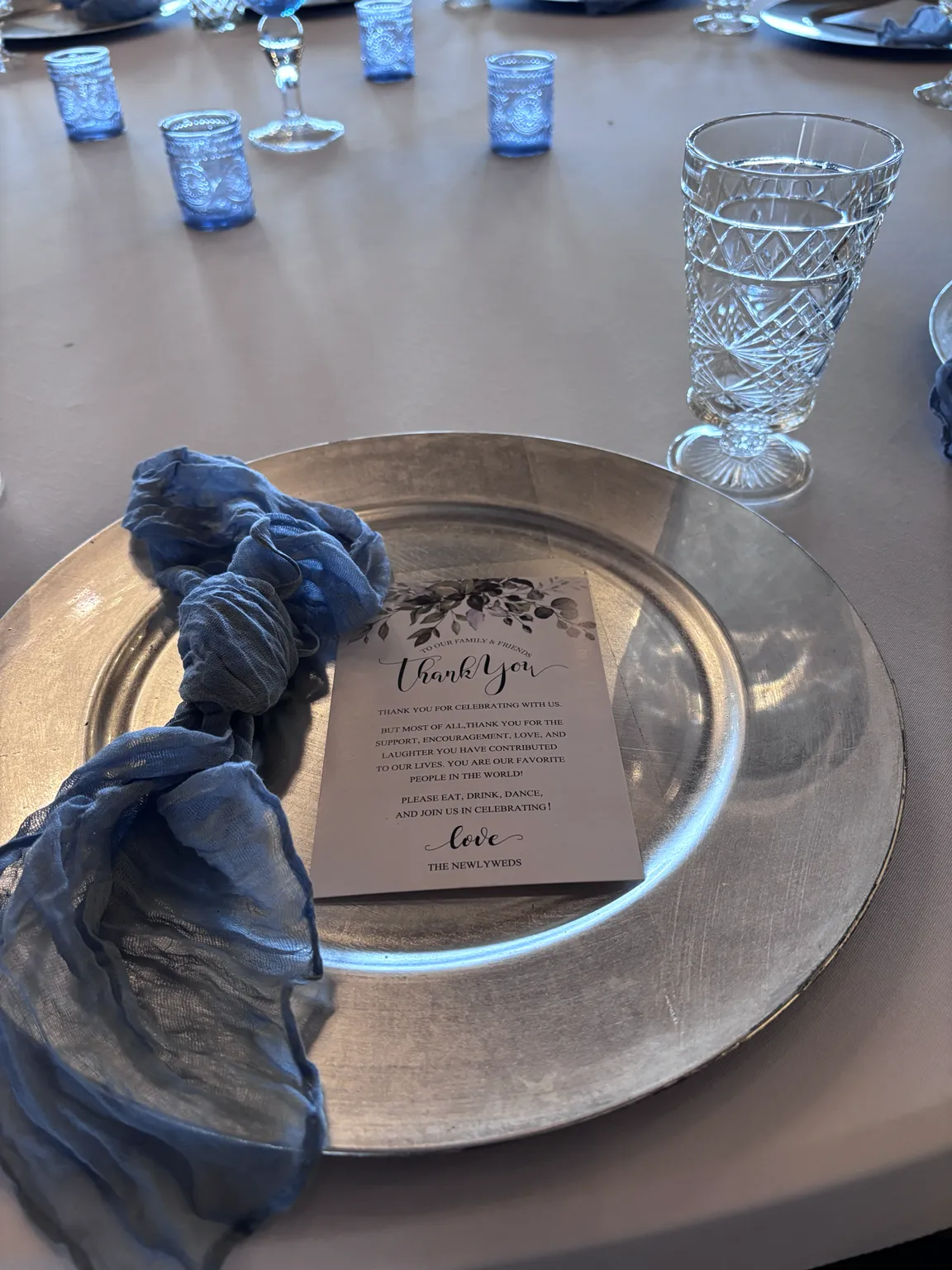 Dusty Blue Cheesecloth Napkin 