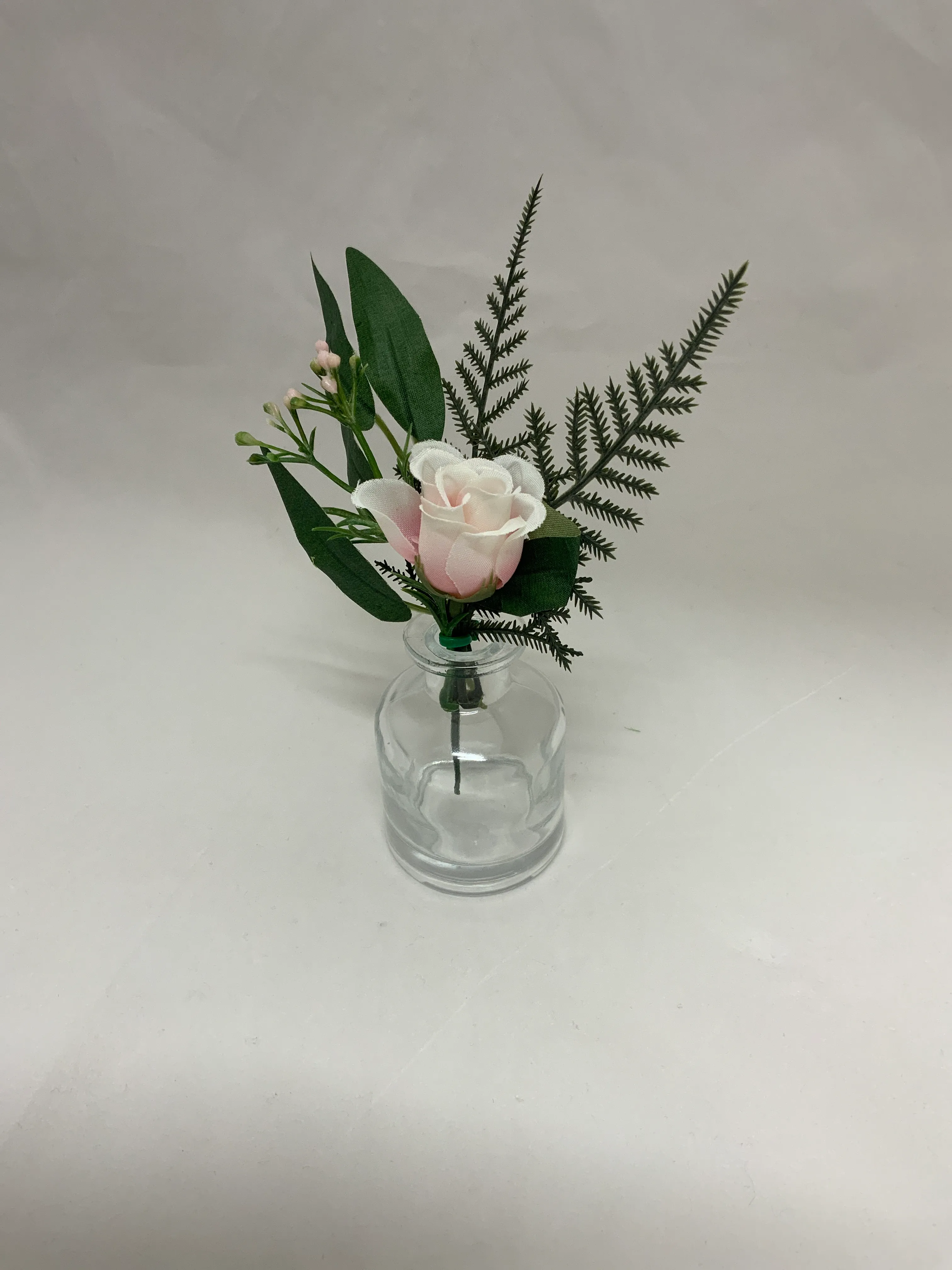 Blush Premade Floral Mini Vase