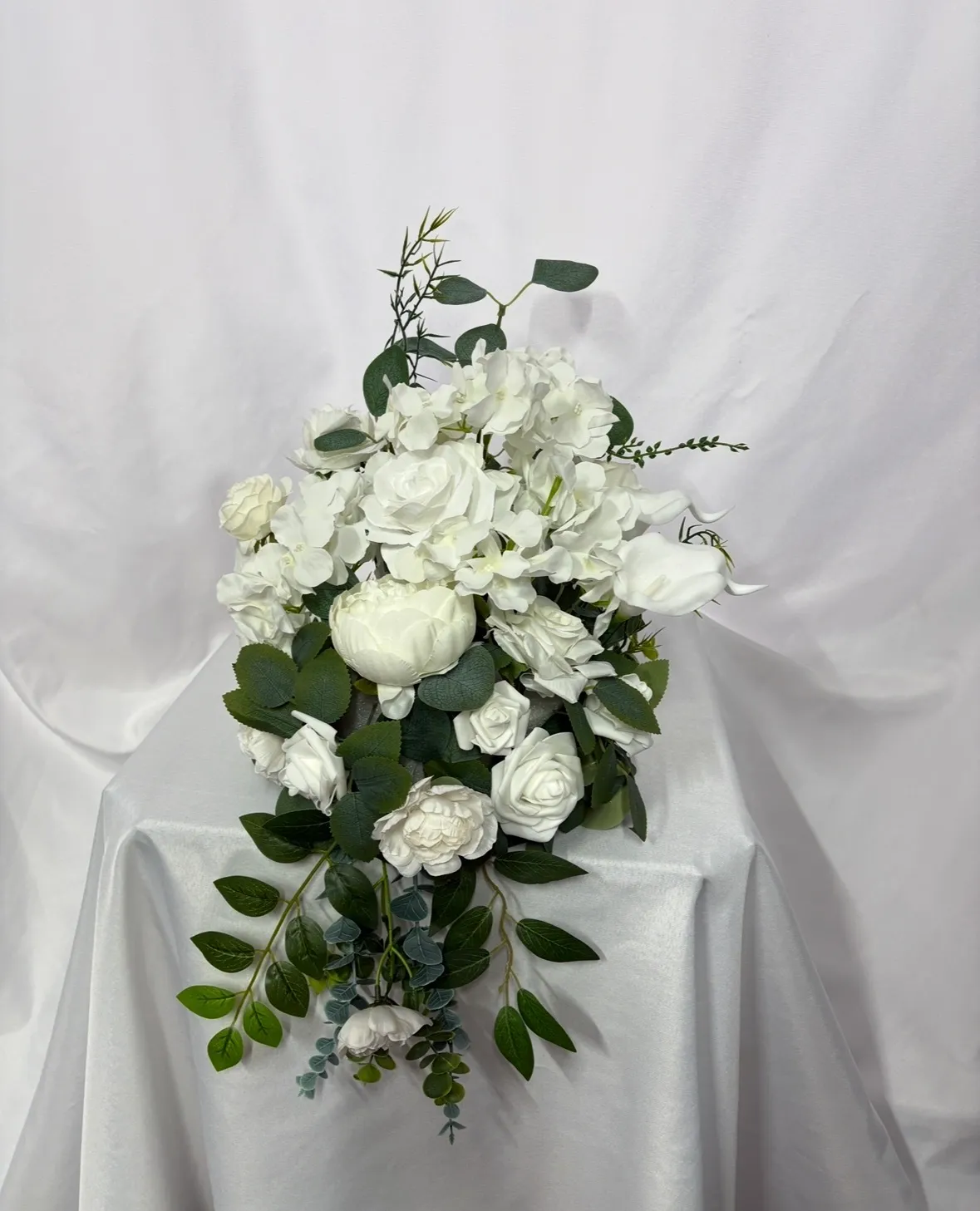 Classic White Freestanding Floral Arrangement (2 pc)