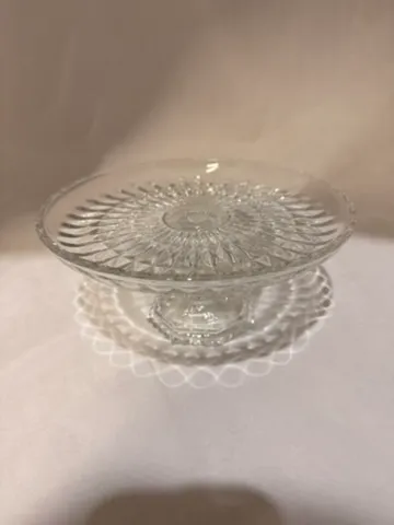 Vintage Clear Cake Stand 9