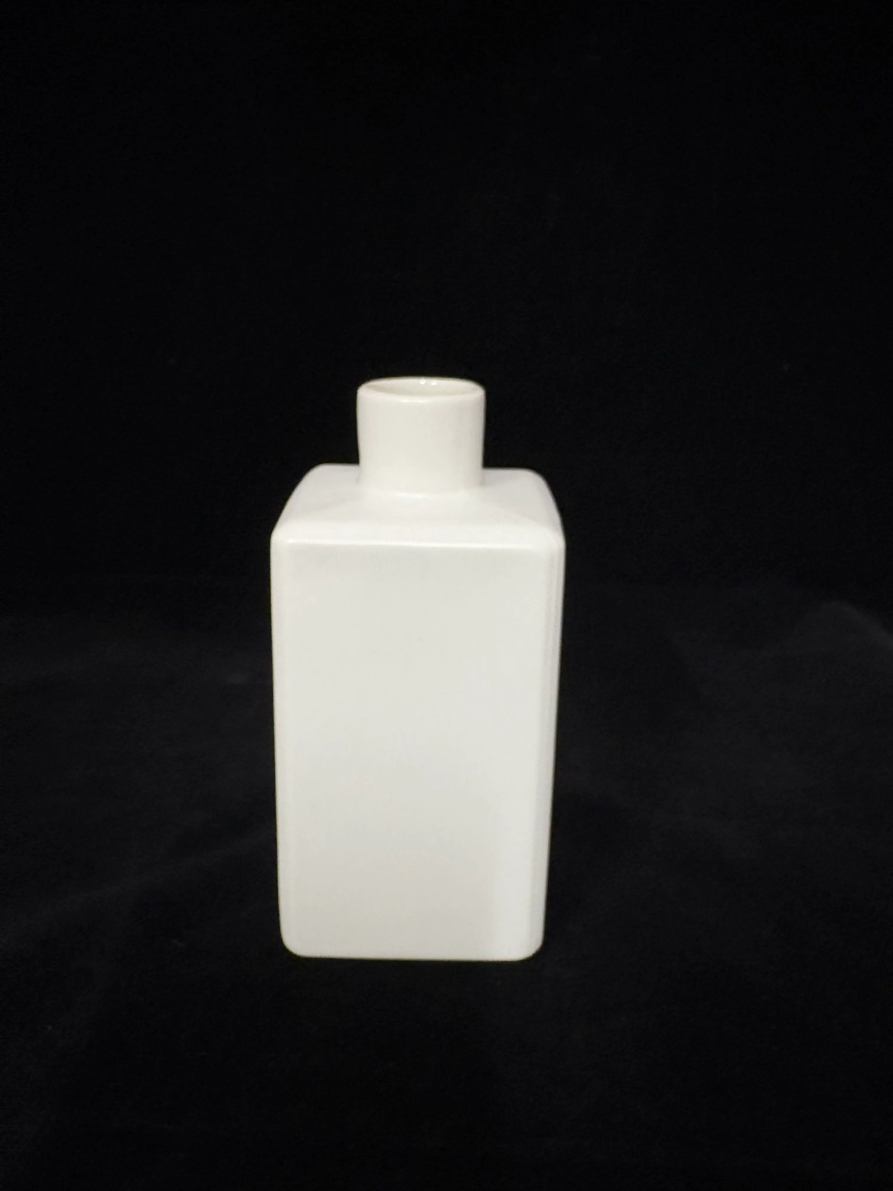 Square White Bud Vase 