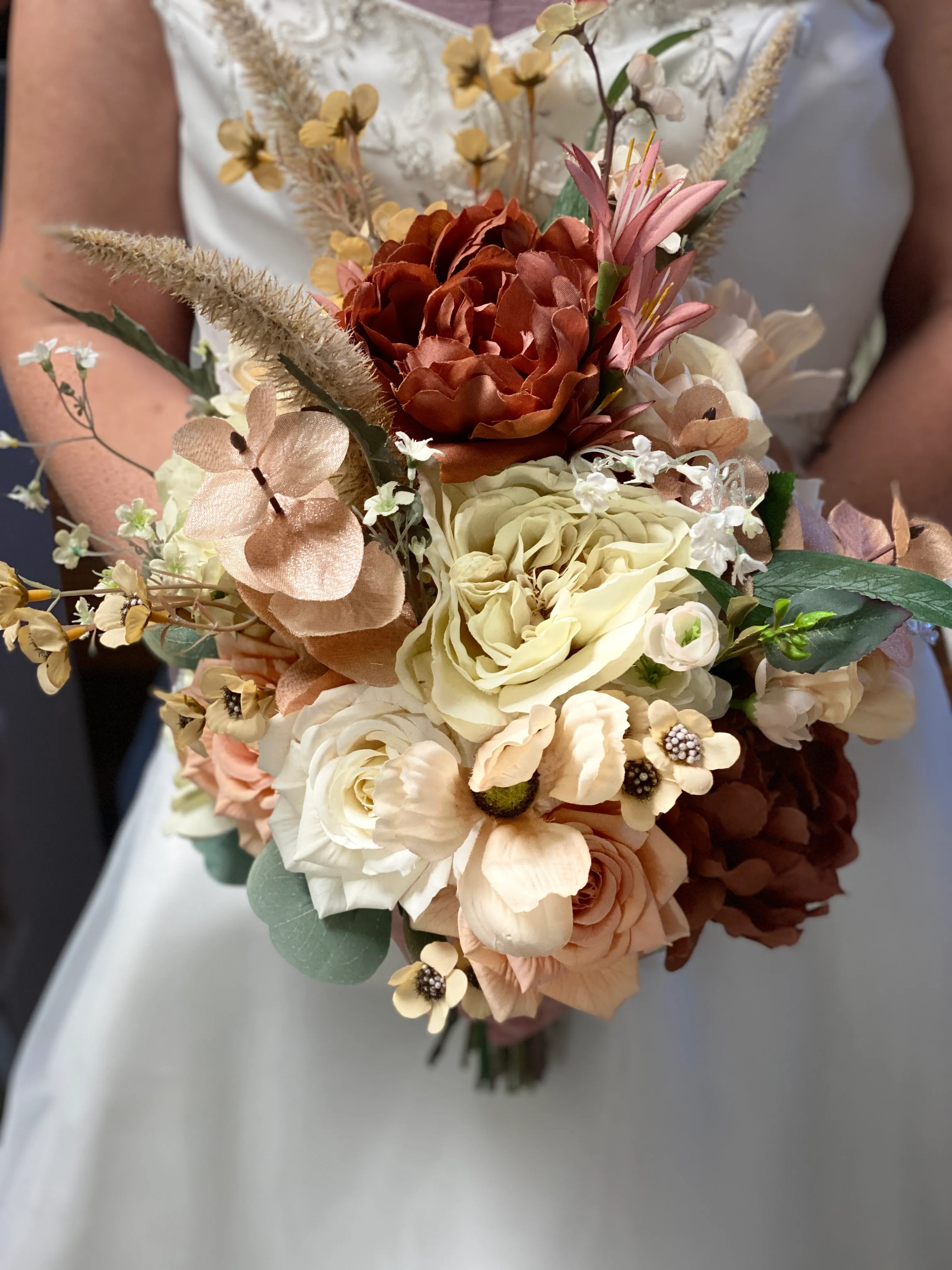 Peach Boho Bride’s Bouquet