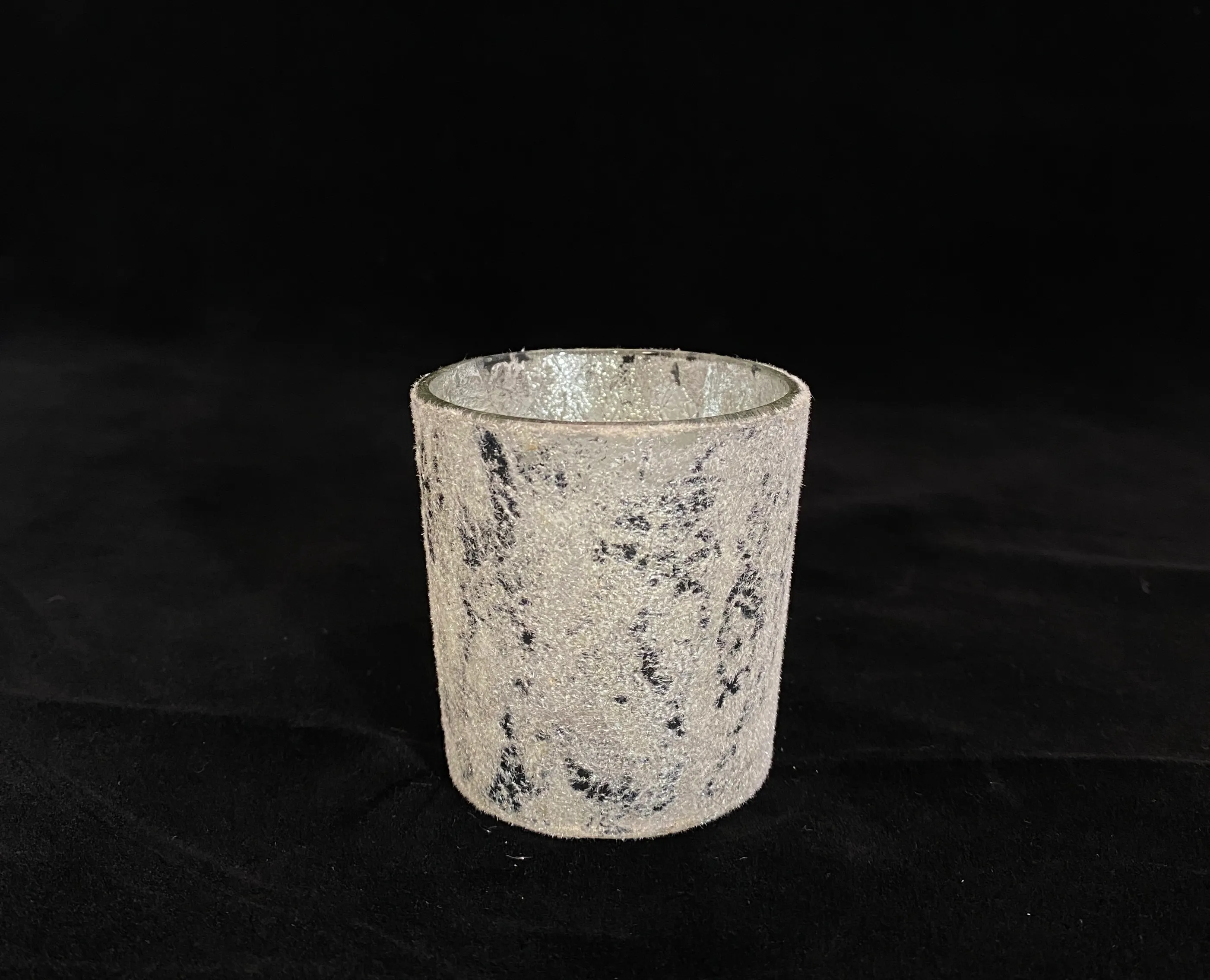 Silver Fuzzy Votive