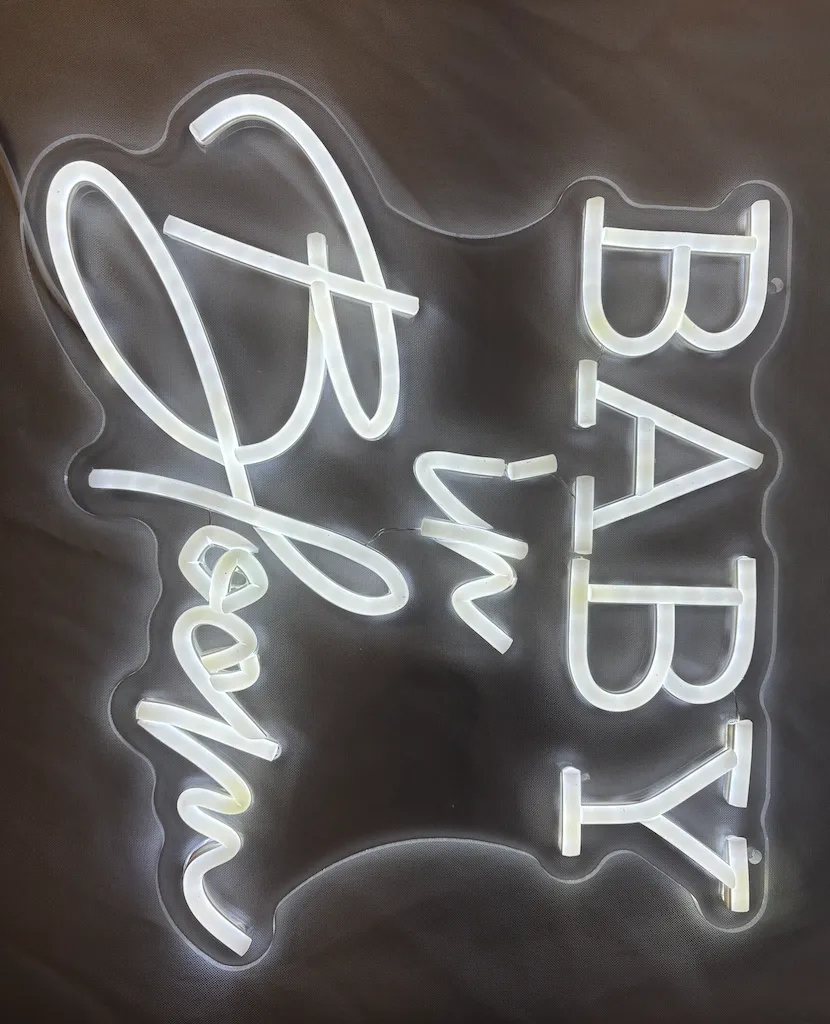 Baby in Bloom Neon Sign