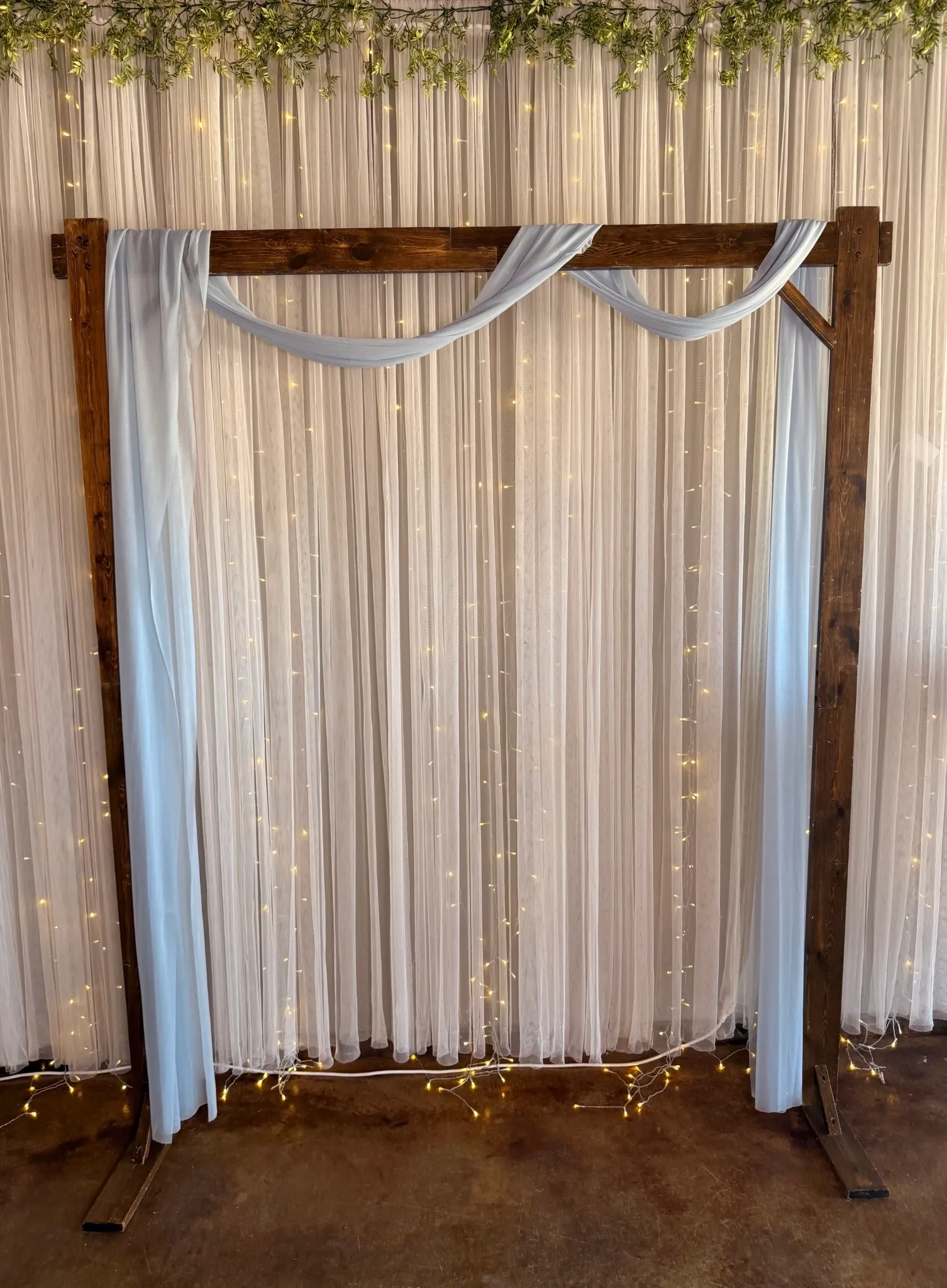 20 ft Light Dusty Blue Arbor Fabric