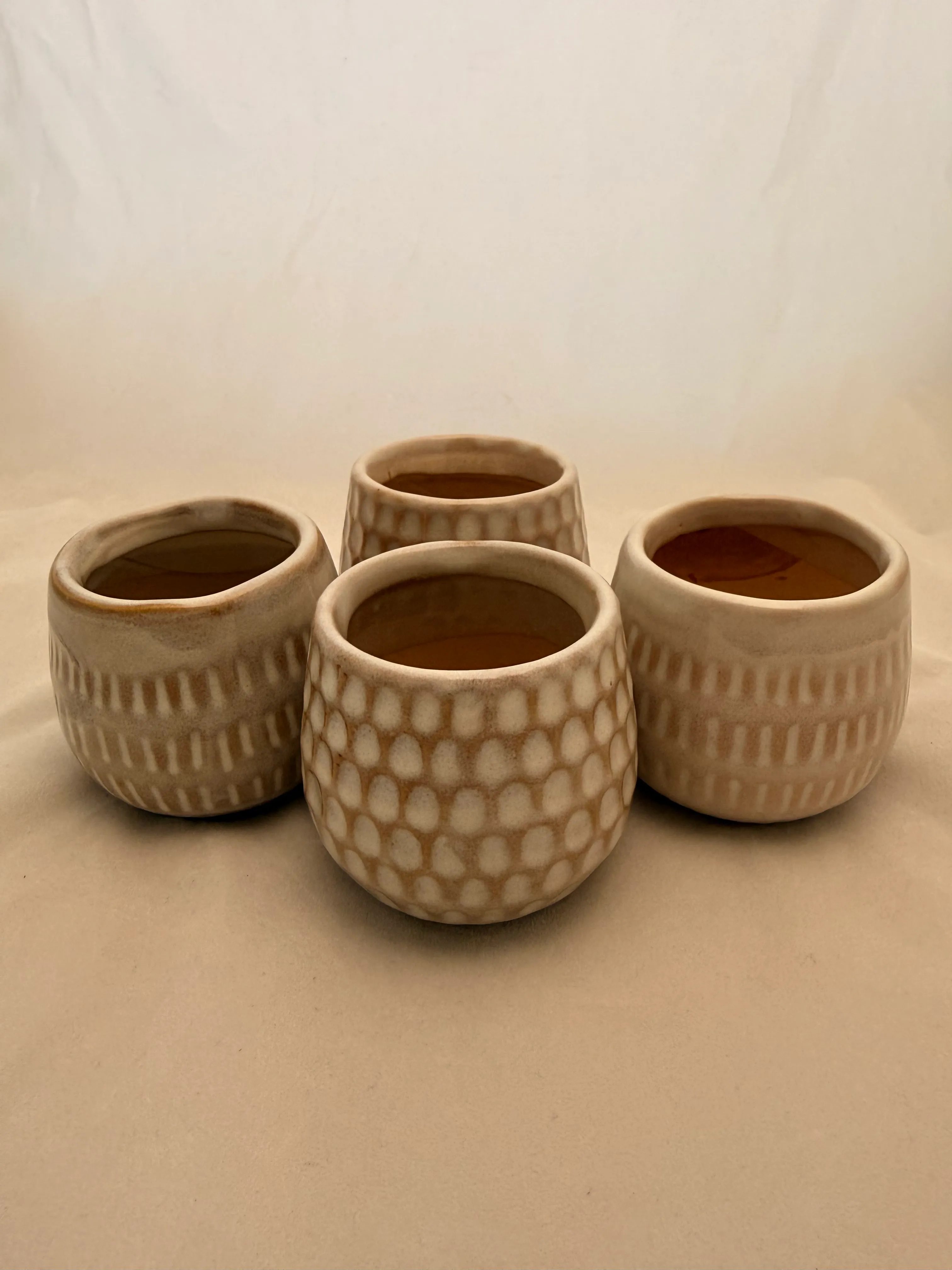 2.5" Boho Pots - Set of 4