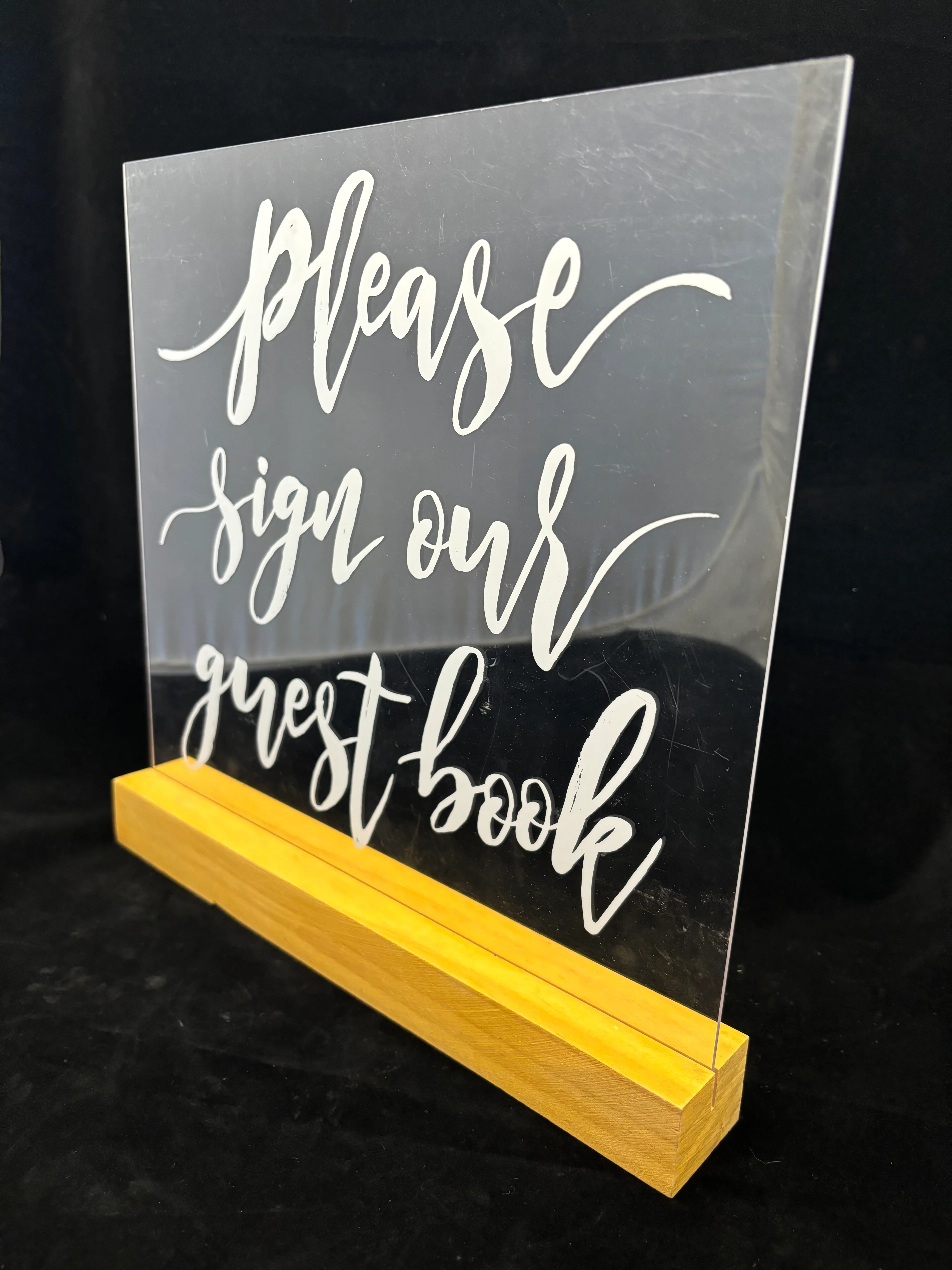 Acrylic Guestbook Sign 