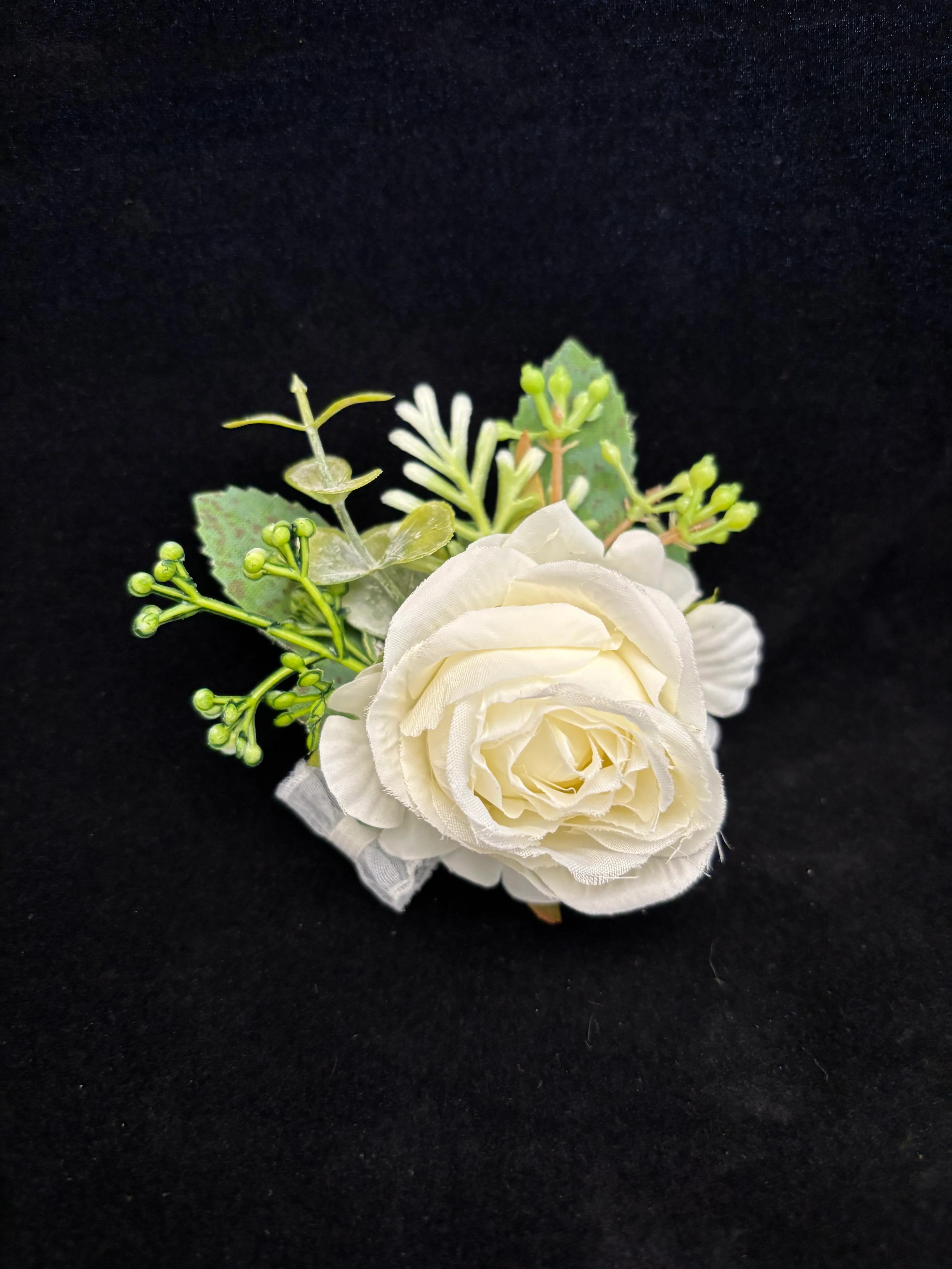 White Rose Corsage NR