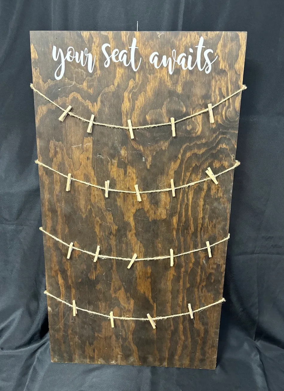 Rustic Seating Chart Guide