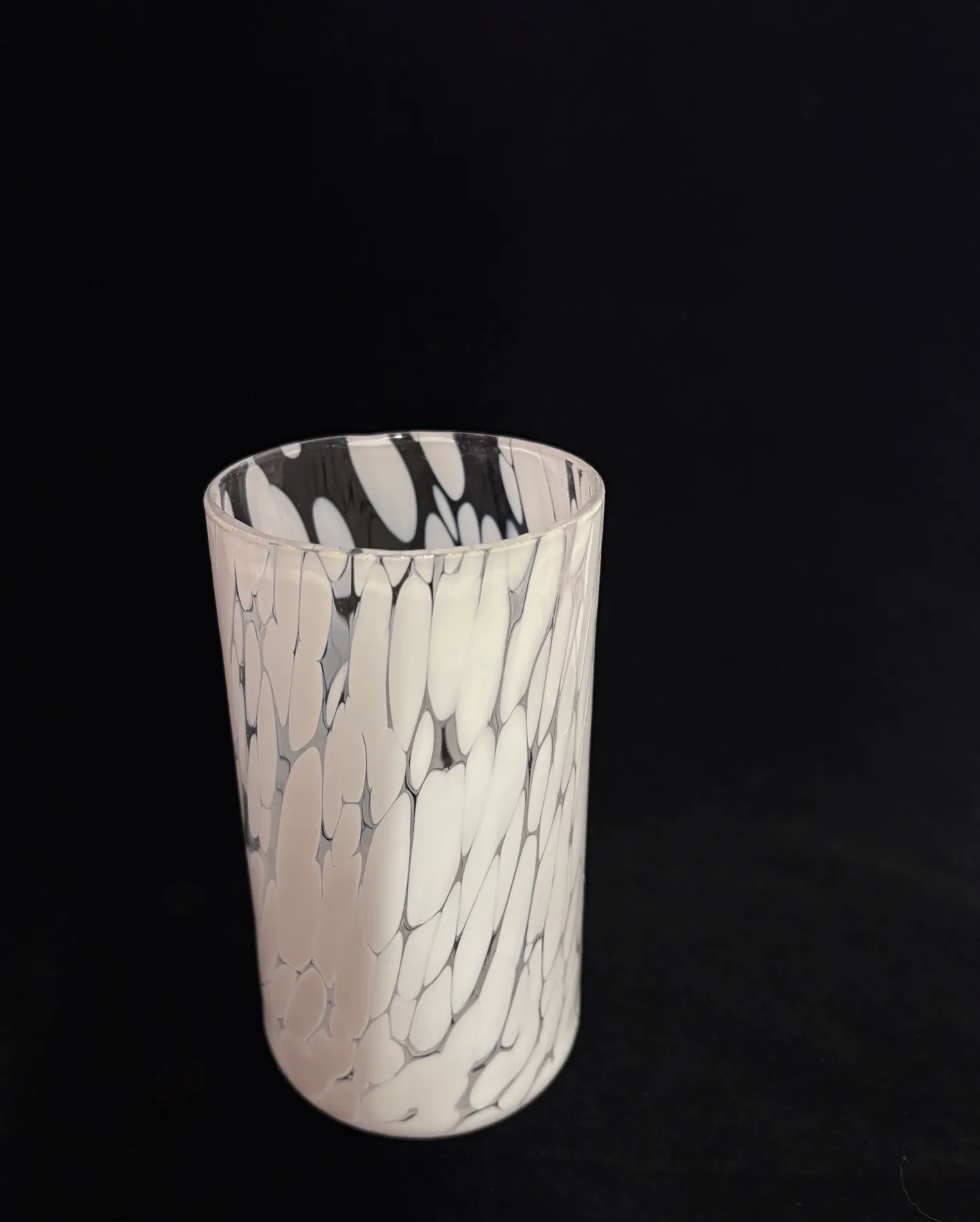 6 in Speckled White Vase