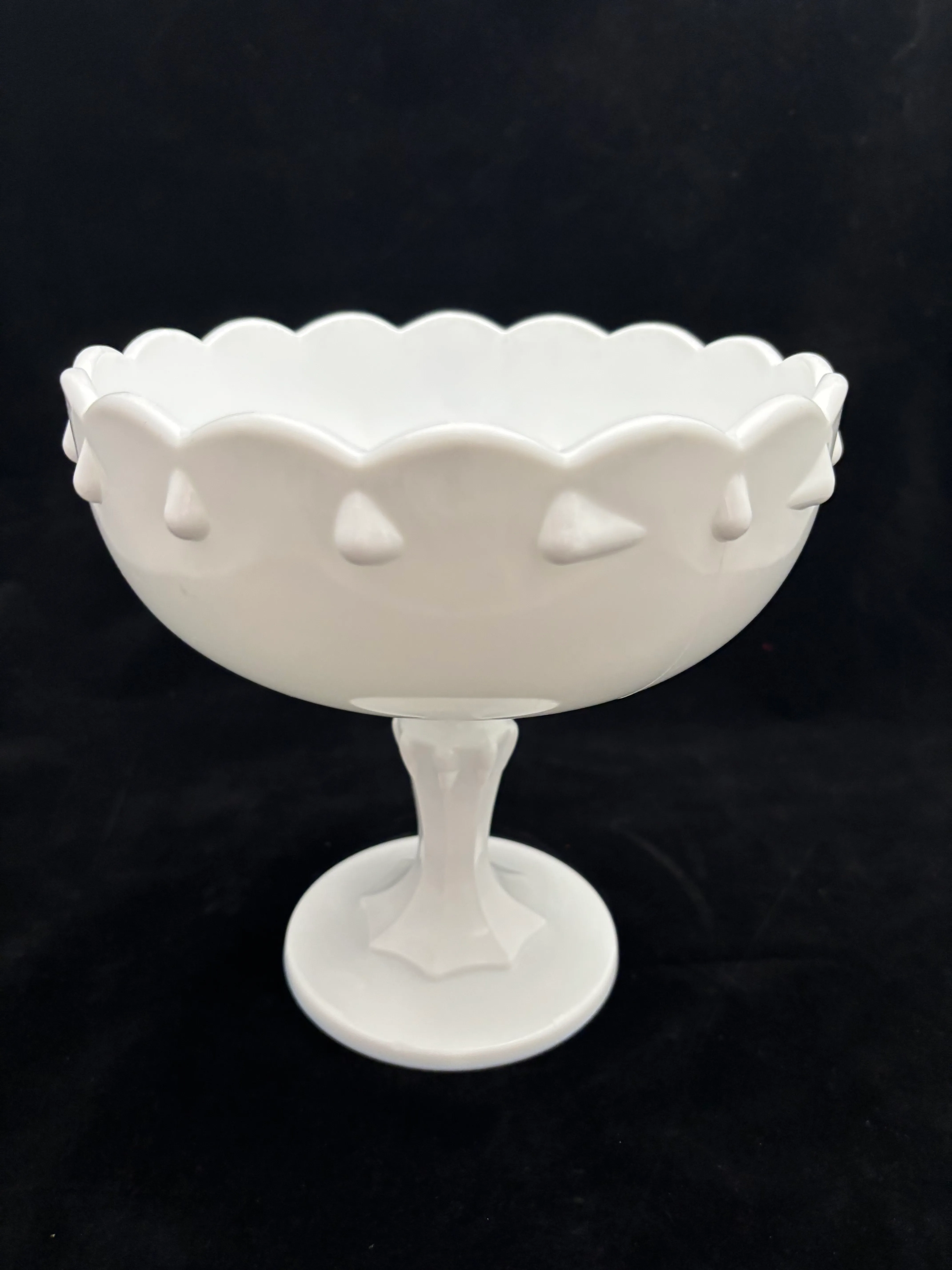 Large Milk Glass Candy Dish