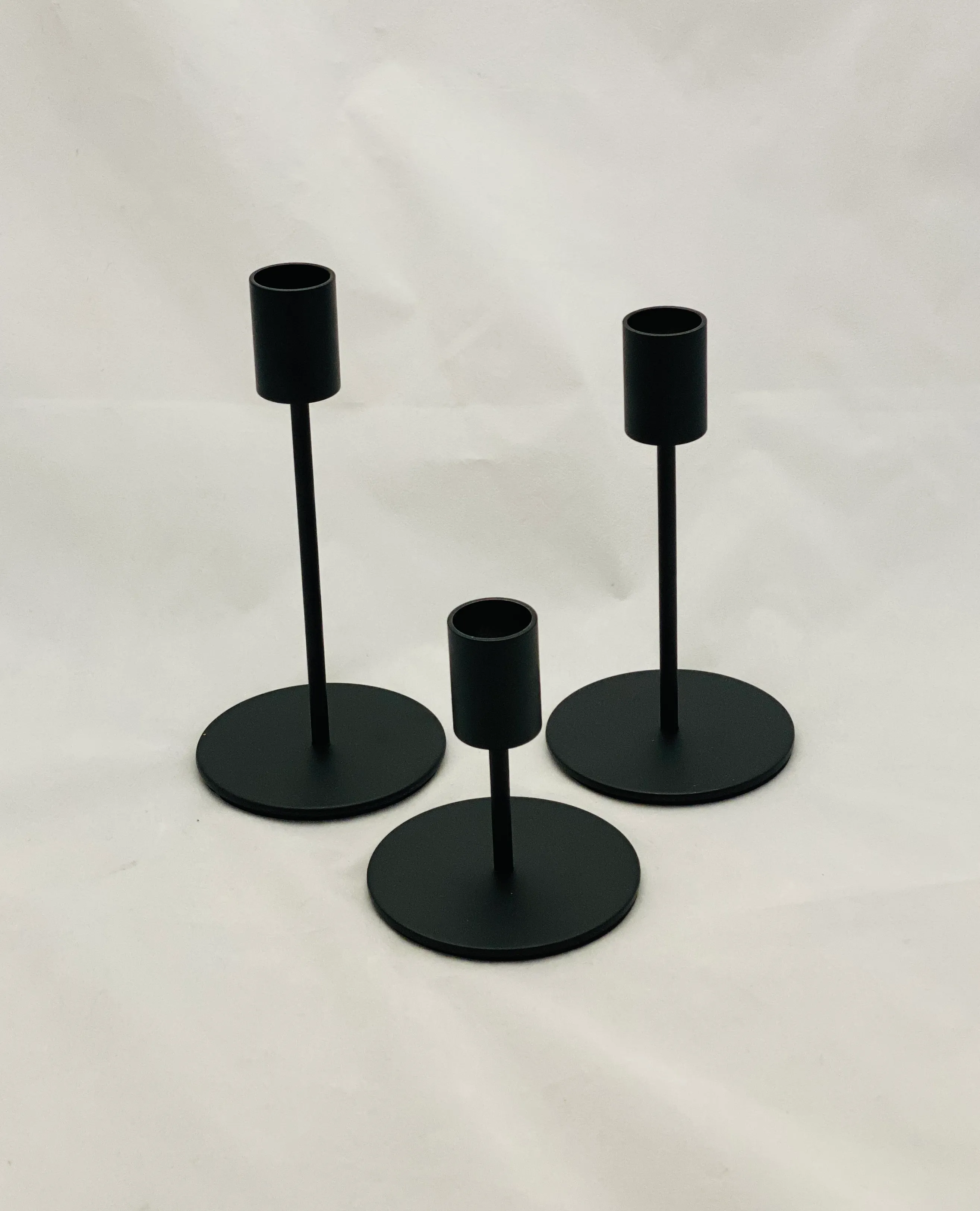 Black Taper Set of 3