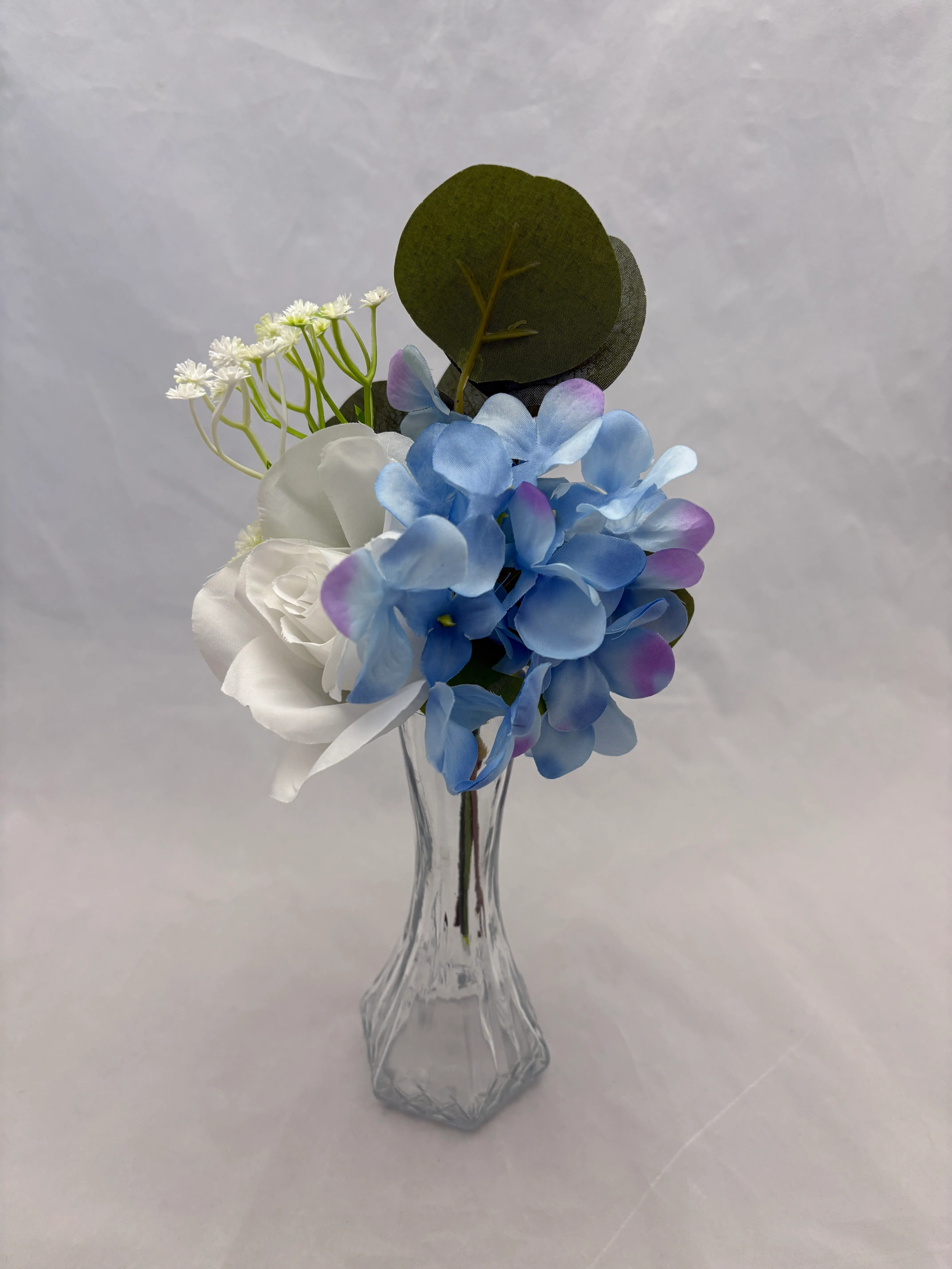 Blue Premade Floral Medium Vase 6