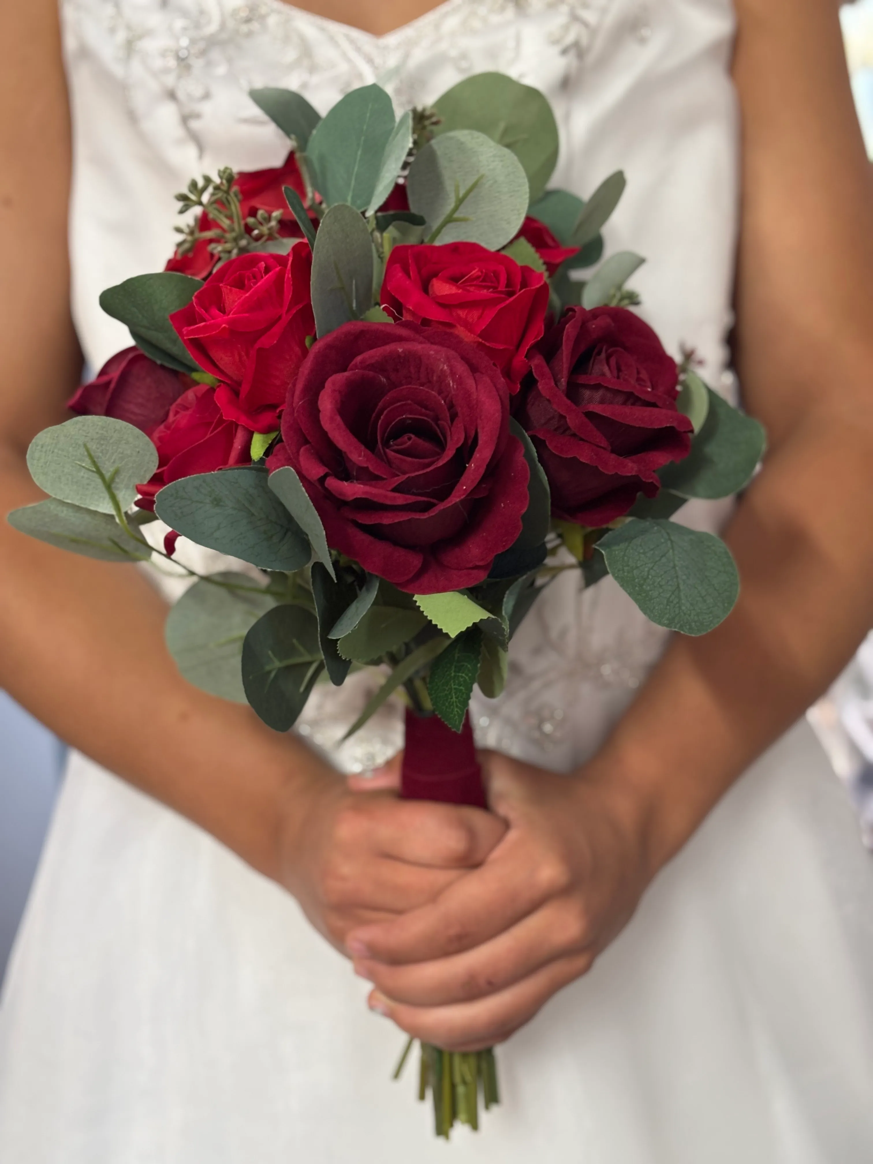 Classic Red Rose Bride’s Bouquet