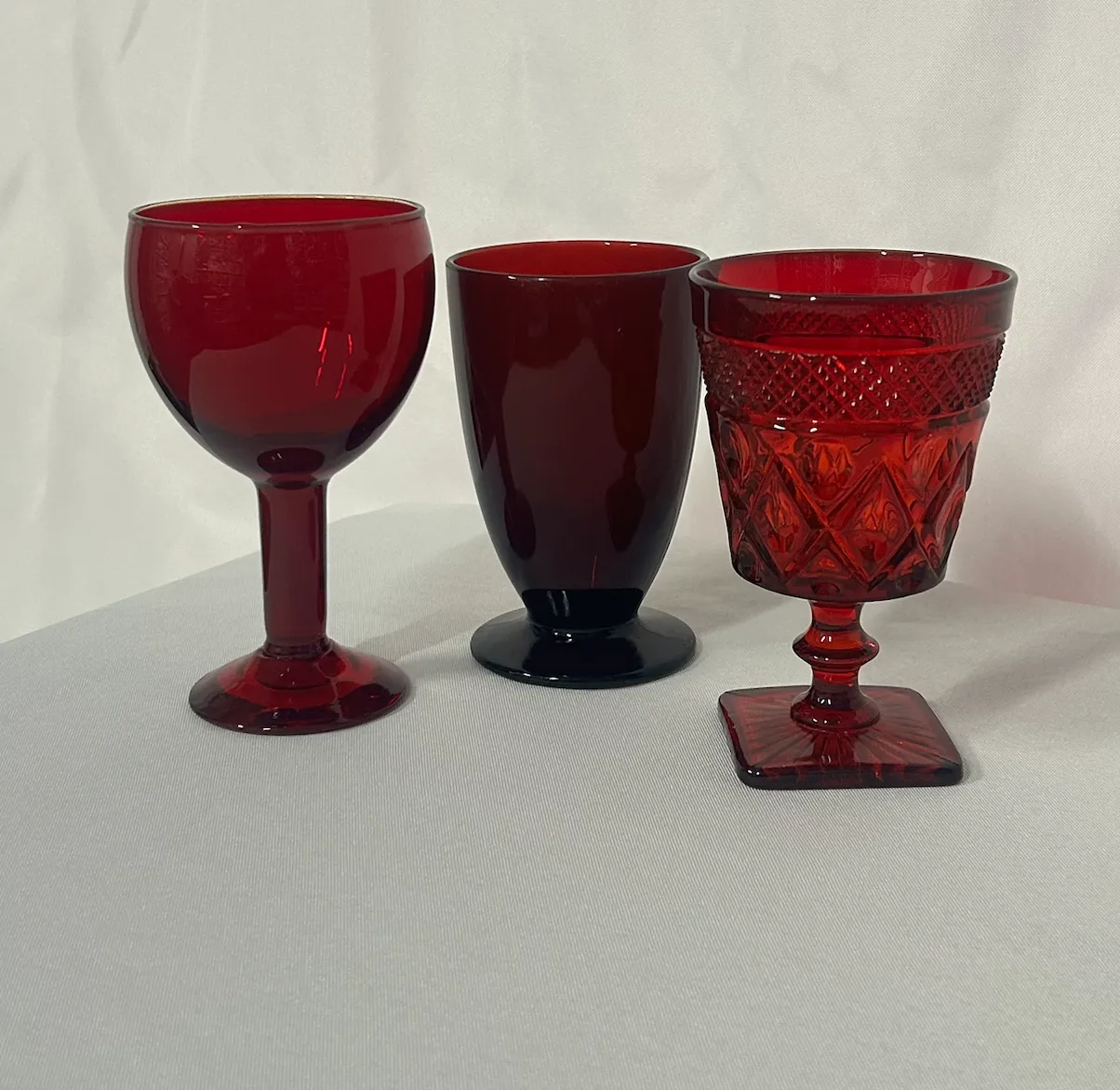 Red Estate Glassware