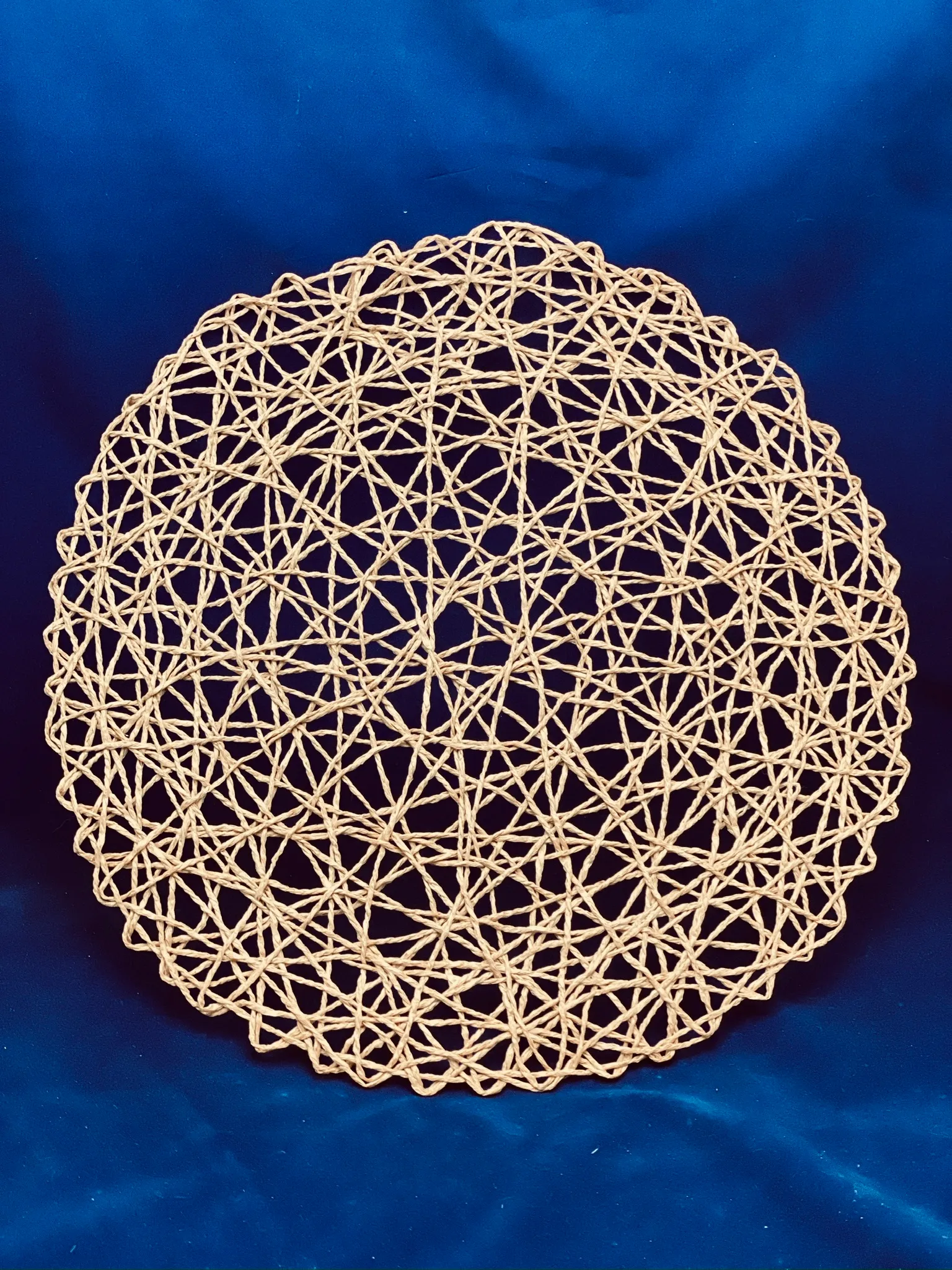 14.5 Inch Brown Wicker Centerpiece Base