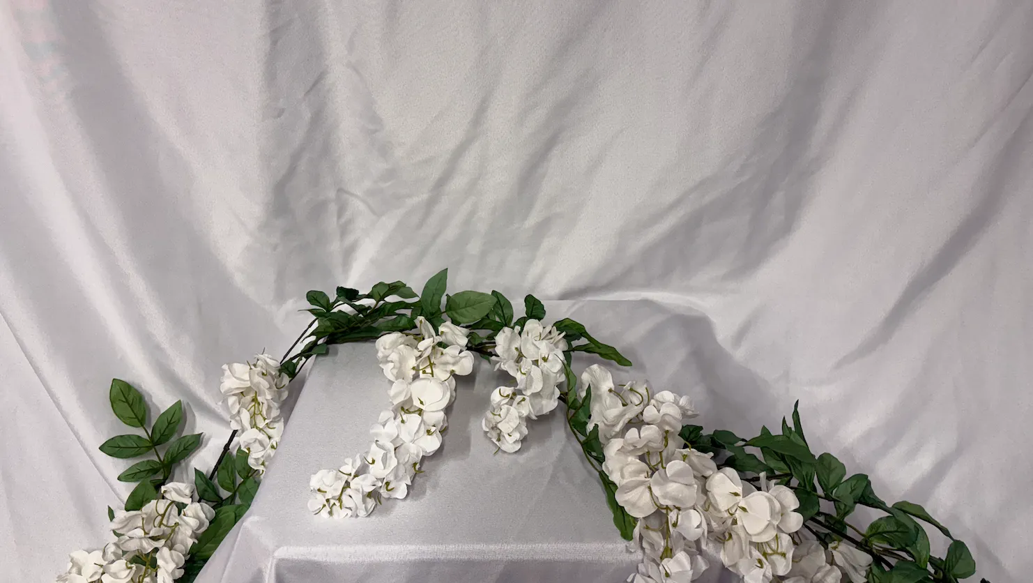 White Wisteria Garland