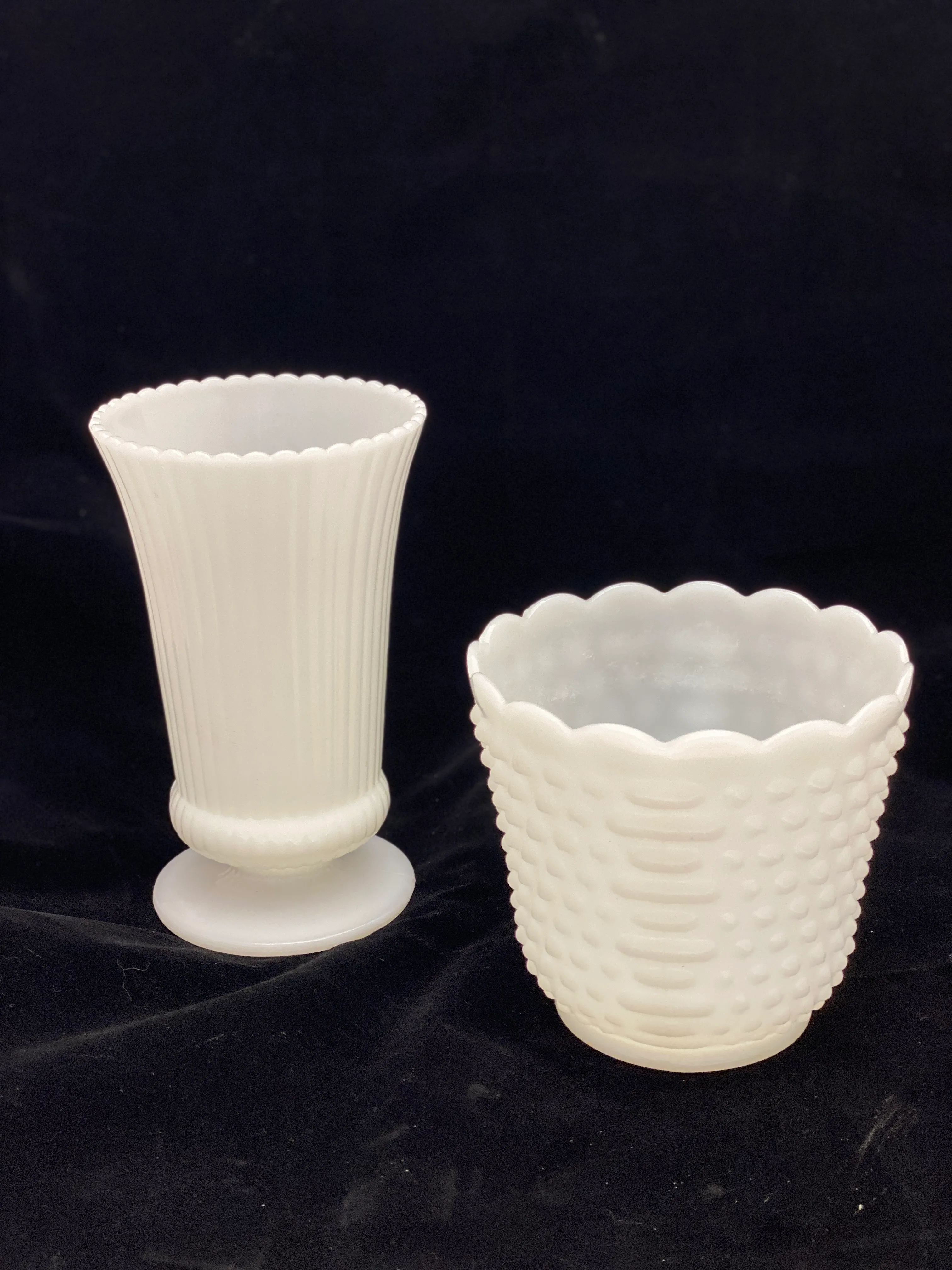 Medium Milk Glass Vase Misc Designs